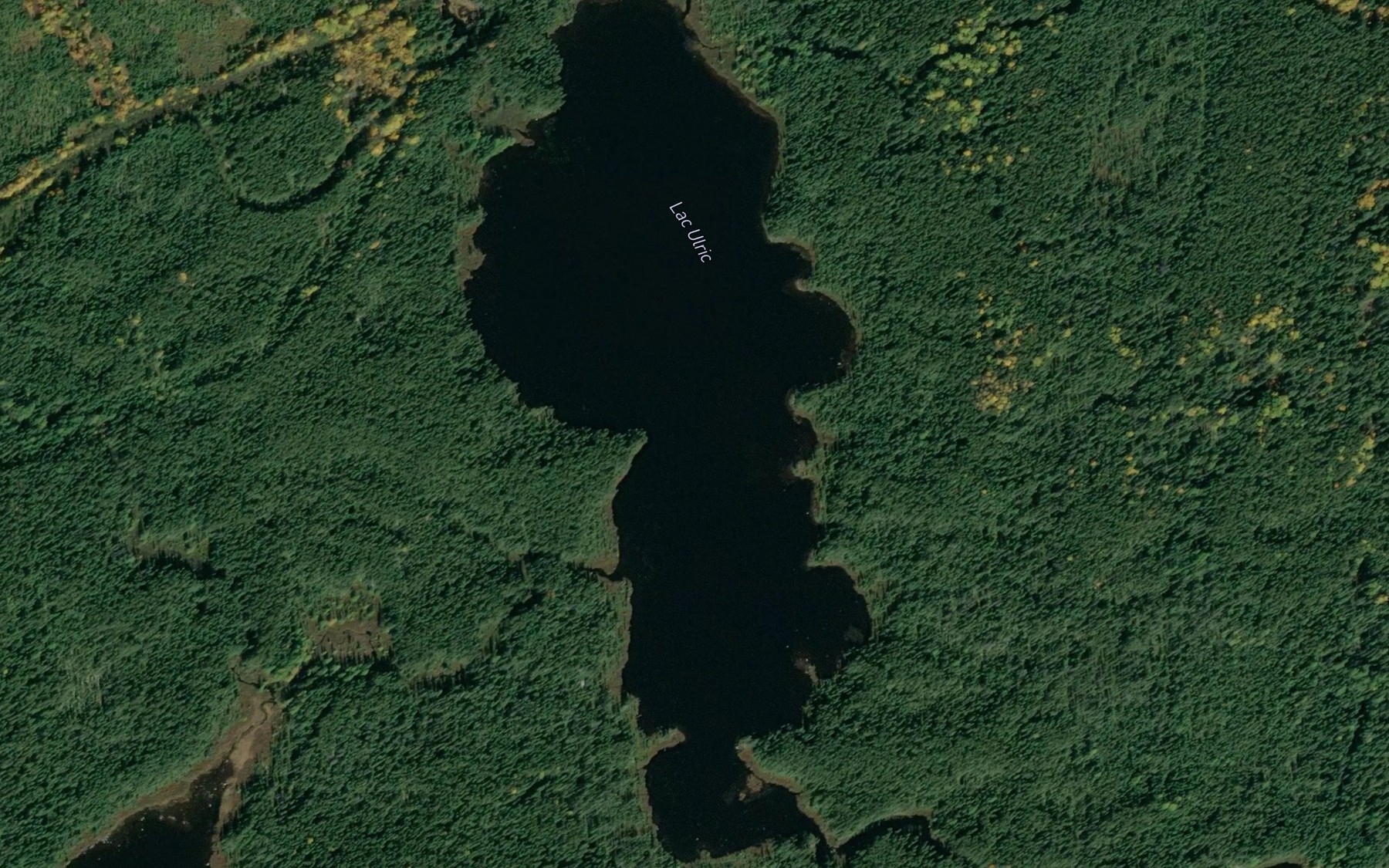 Satellite map of the Lac Ulric