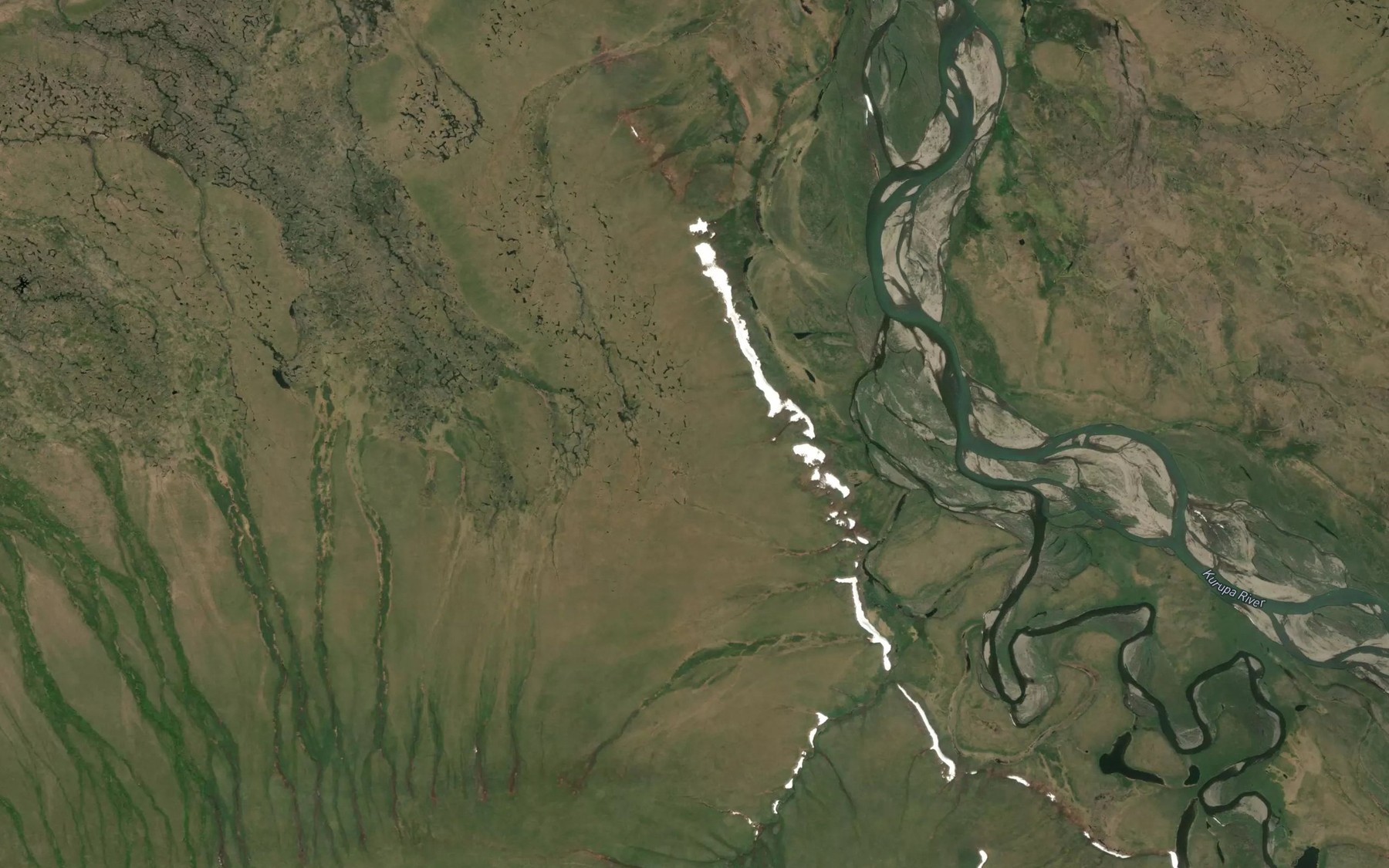 Satellite map of the Nogak Creek