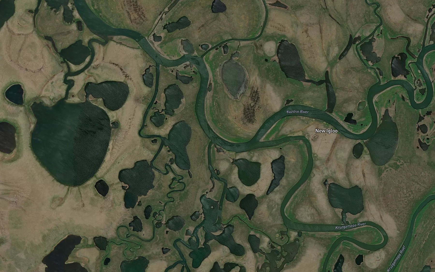 Satellite map of the Smith Creek