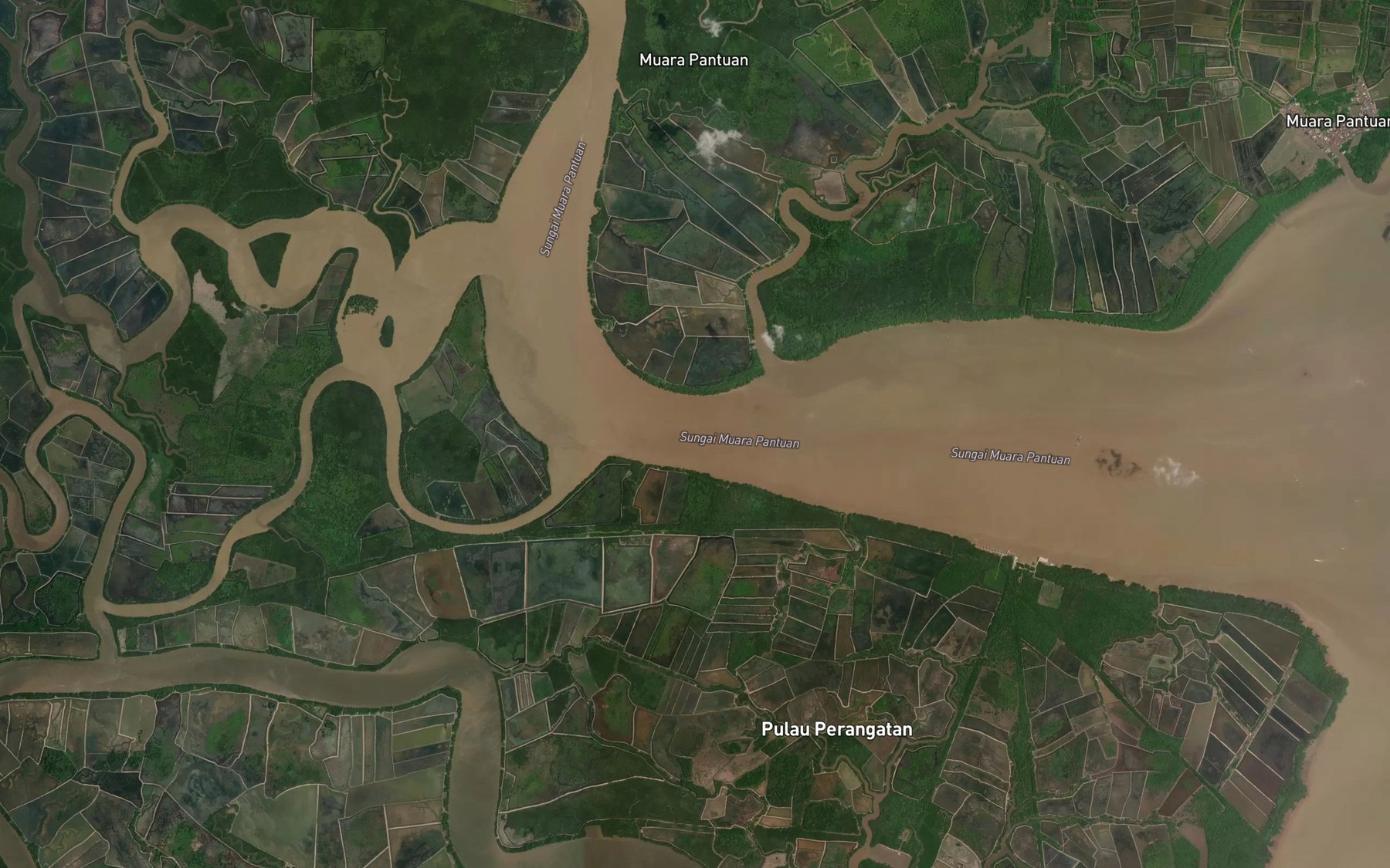 Satellite map of the Sungai Pantuan