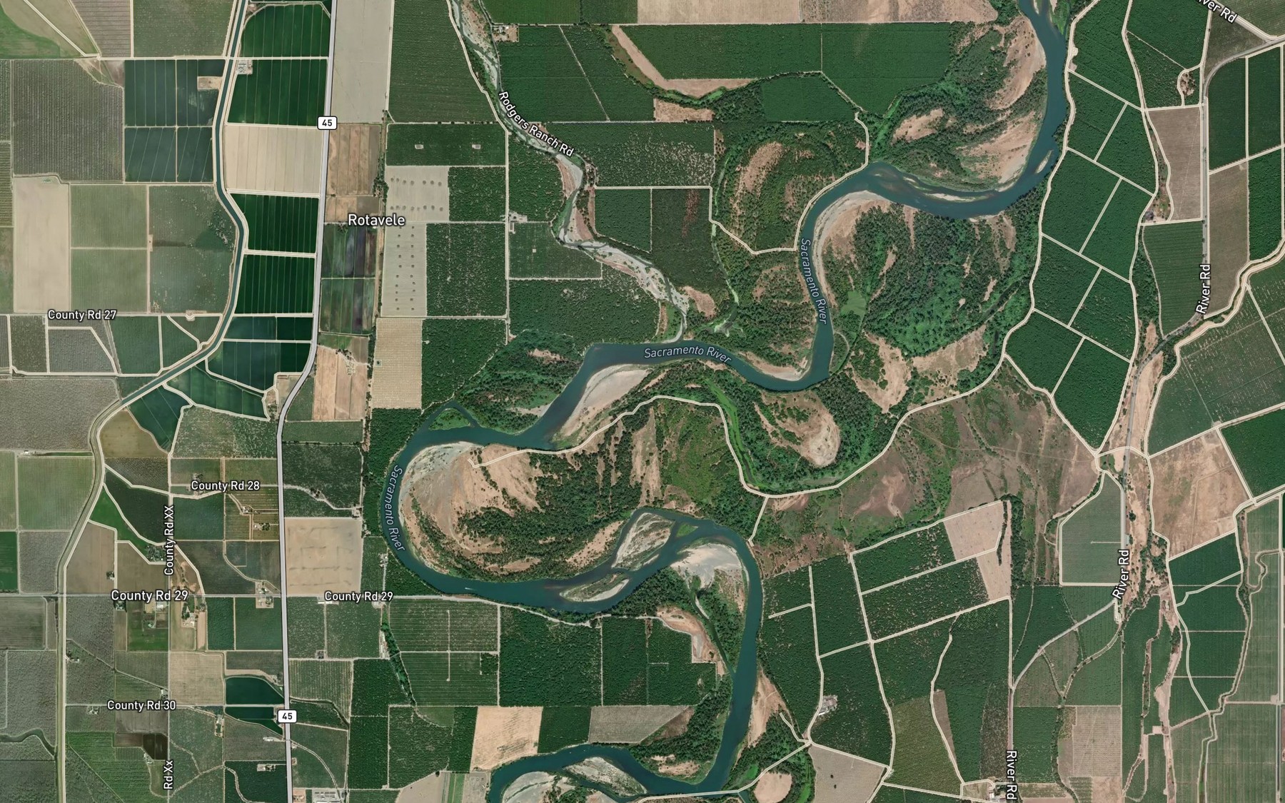 Satellite map of the Murphy Slough