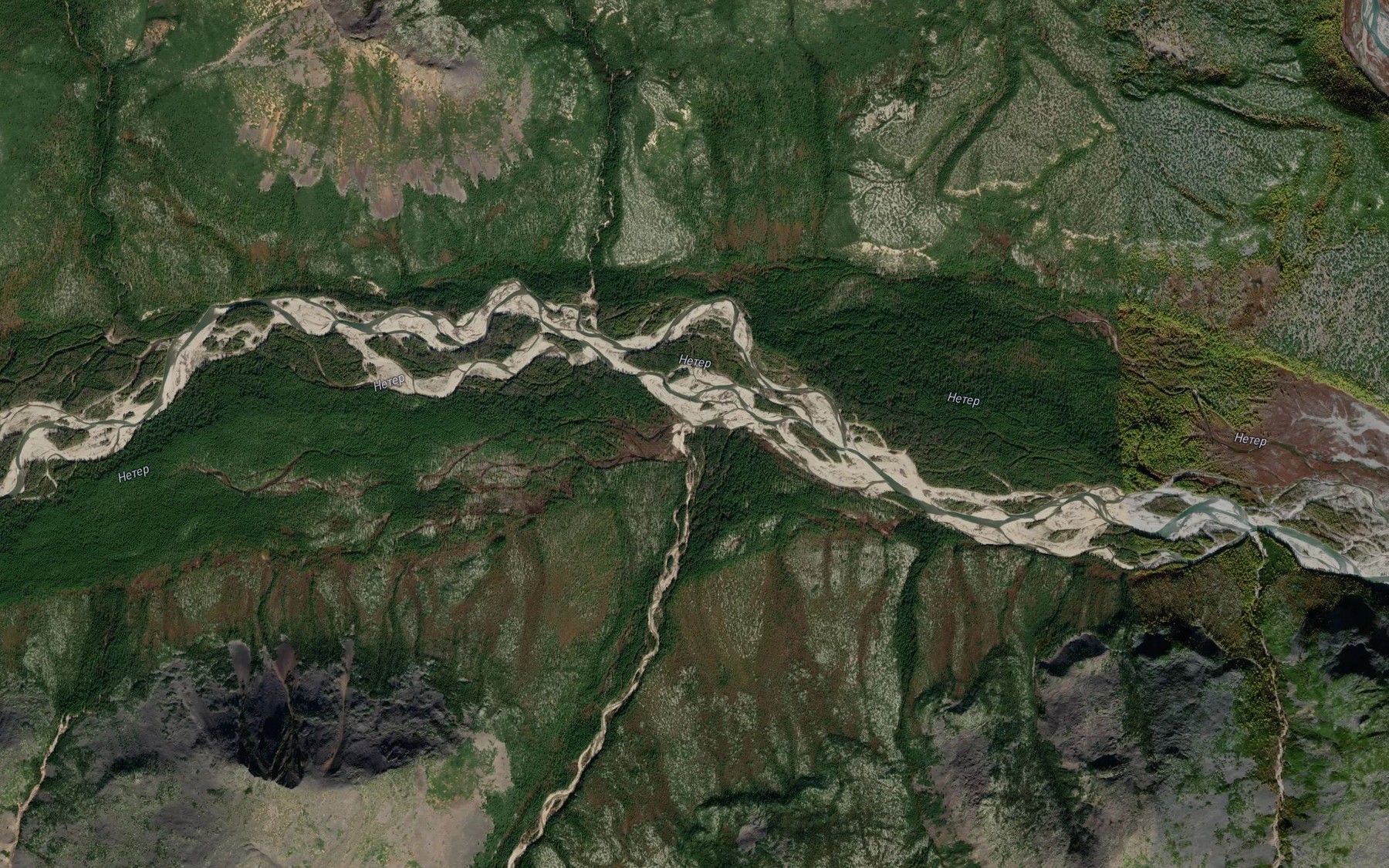 Satellite map of the Khadarandzha