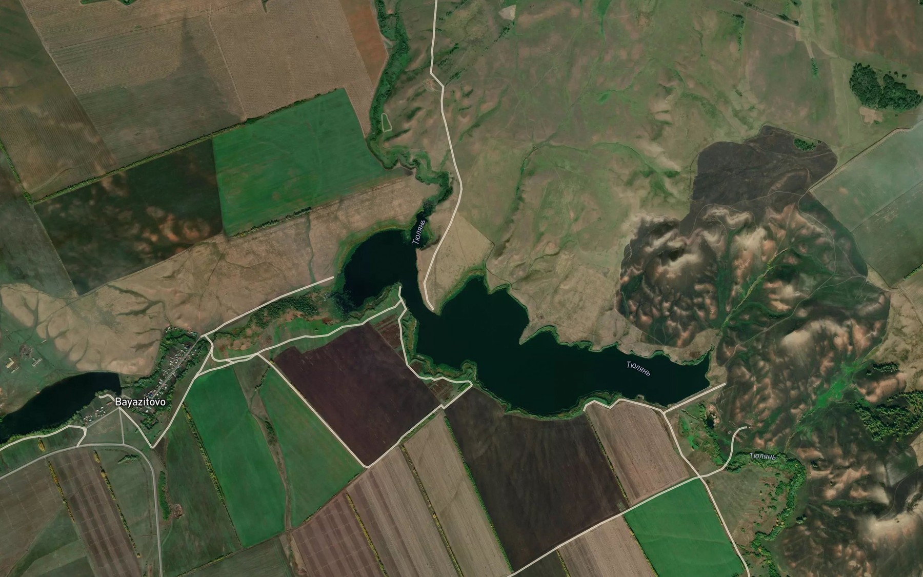 Satellite map of the Tashlynka