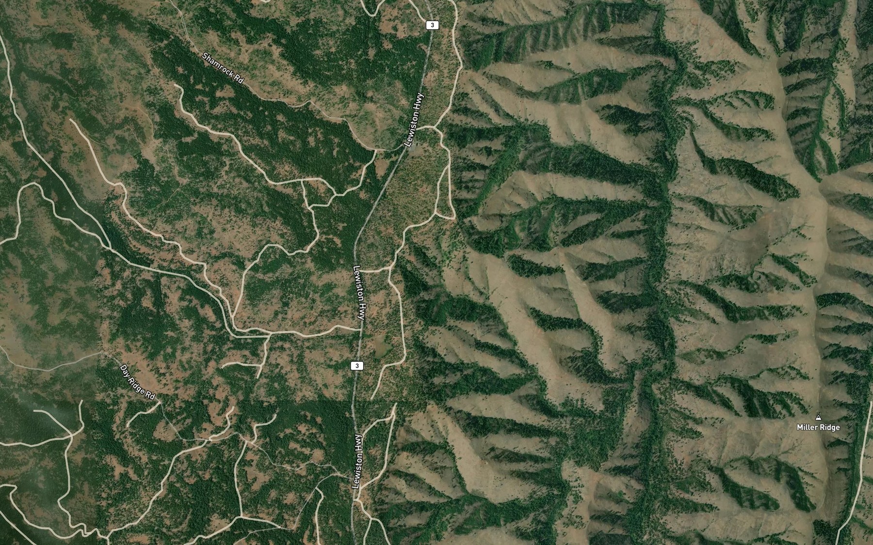 Satellite map of the Red Fir Spring