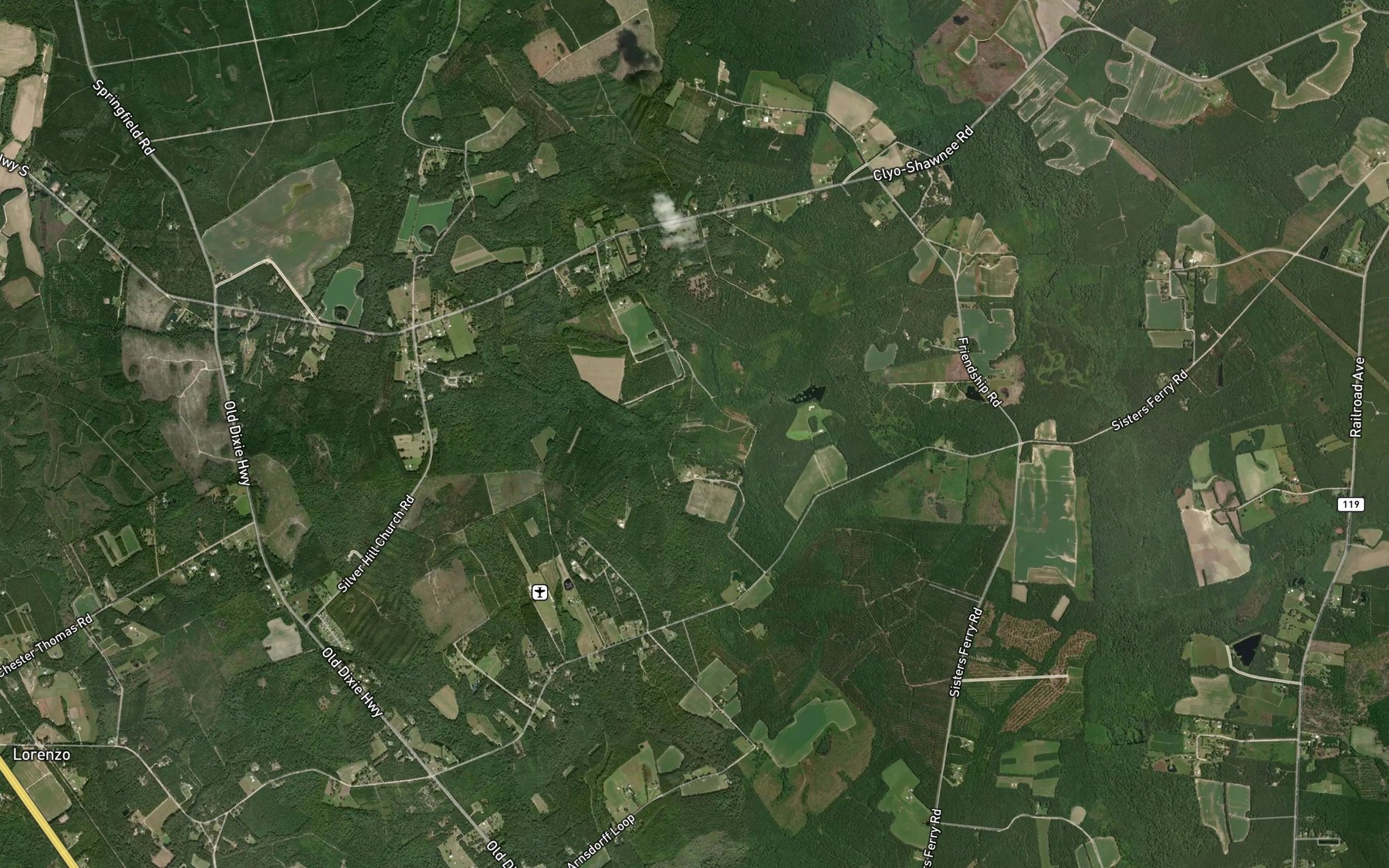 Satellite map of the Green Bay