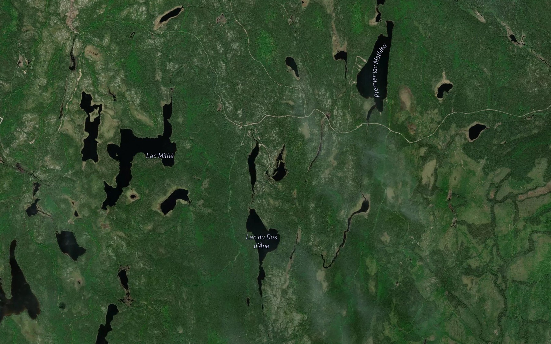 Satellite map of the Lac Joly