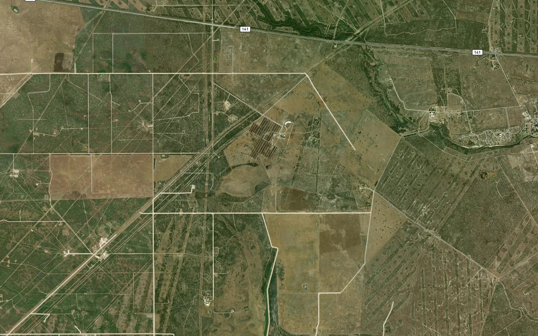 Satellite map of the Reservoir Number 3