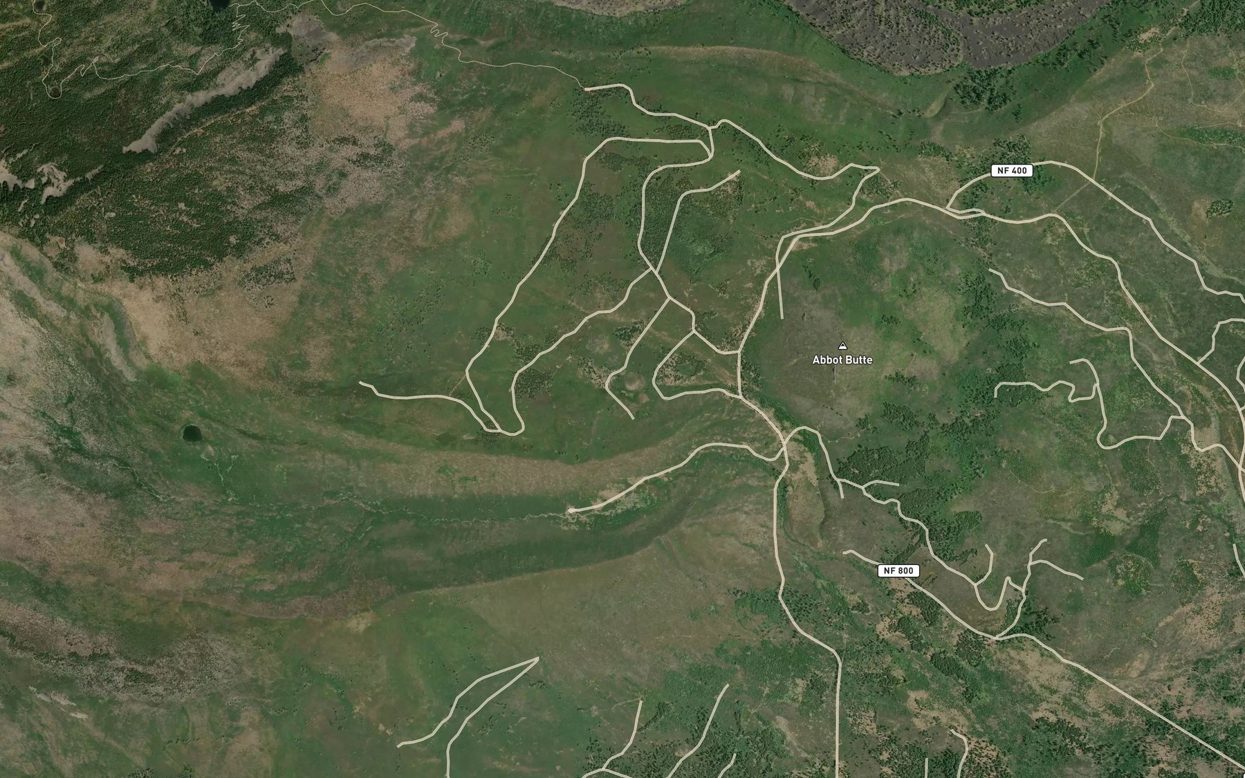 Satellite map of the Abbot Butte Spring