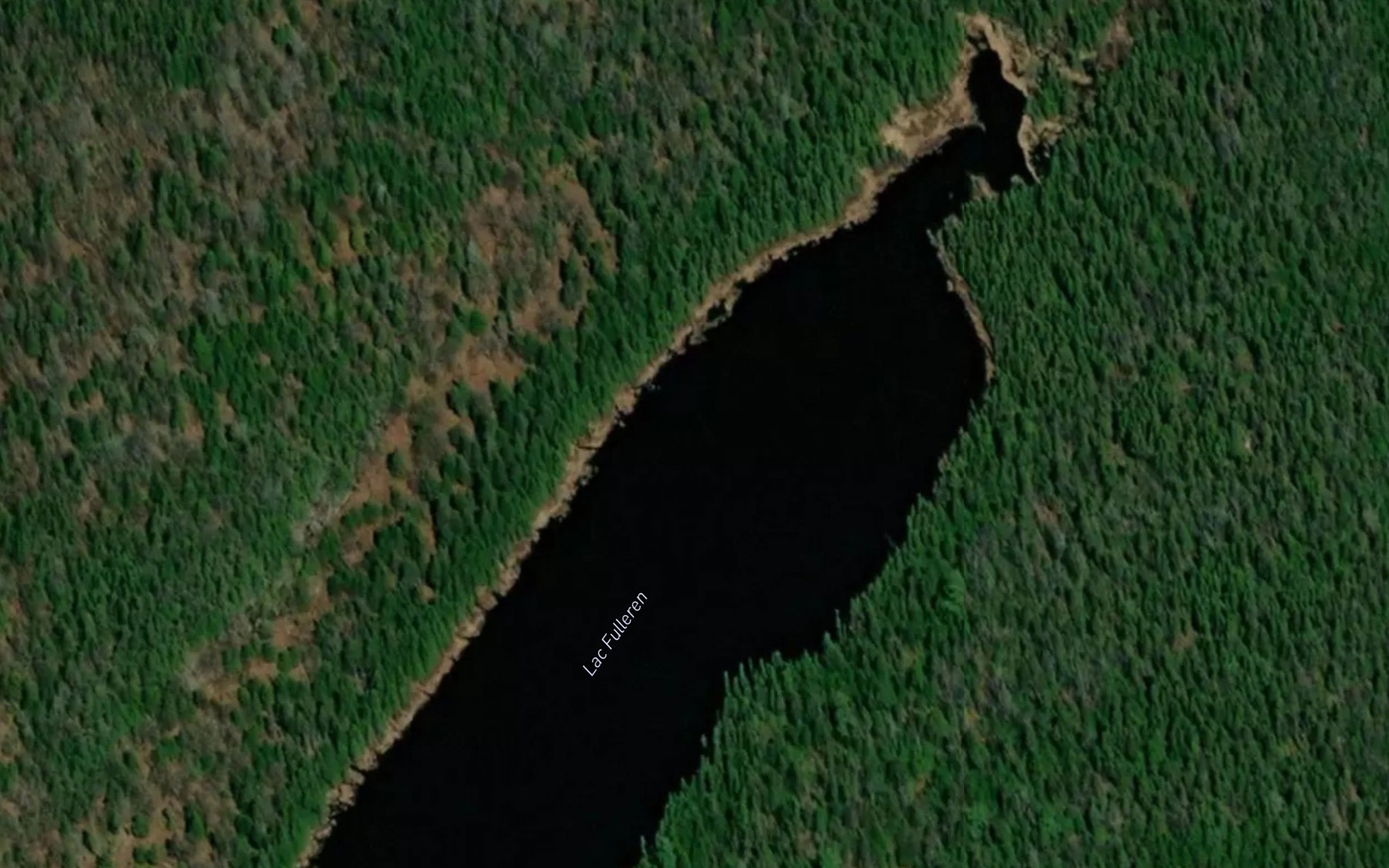 Satellite map of the Lac Fulleren