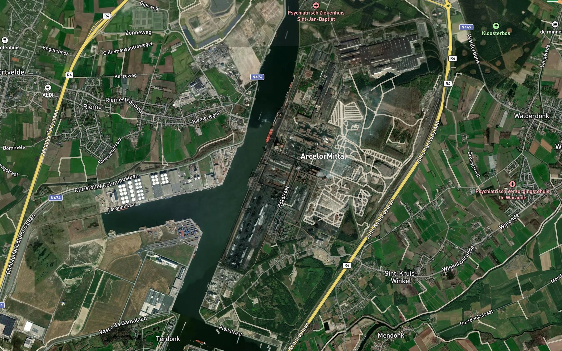 Satellite map of the Rostijnegeleed