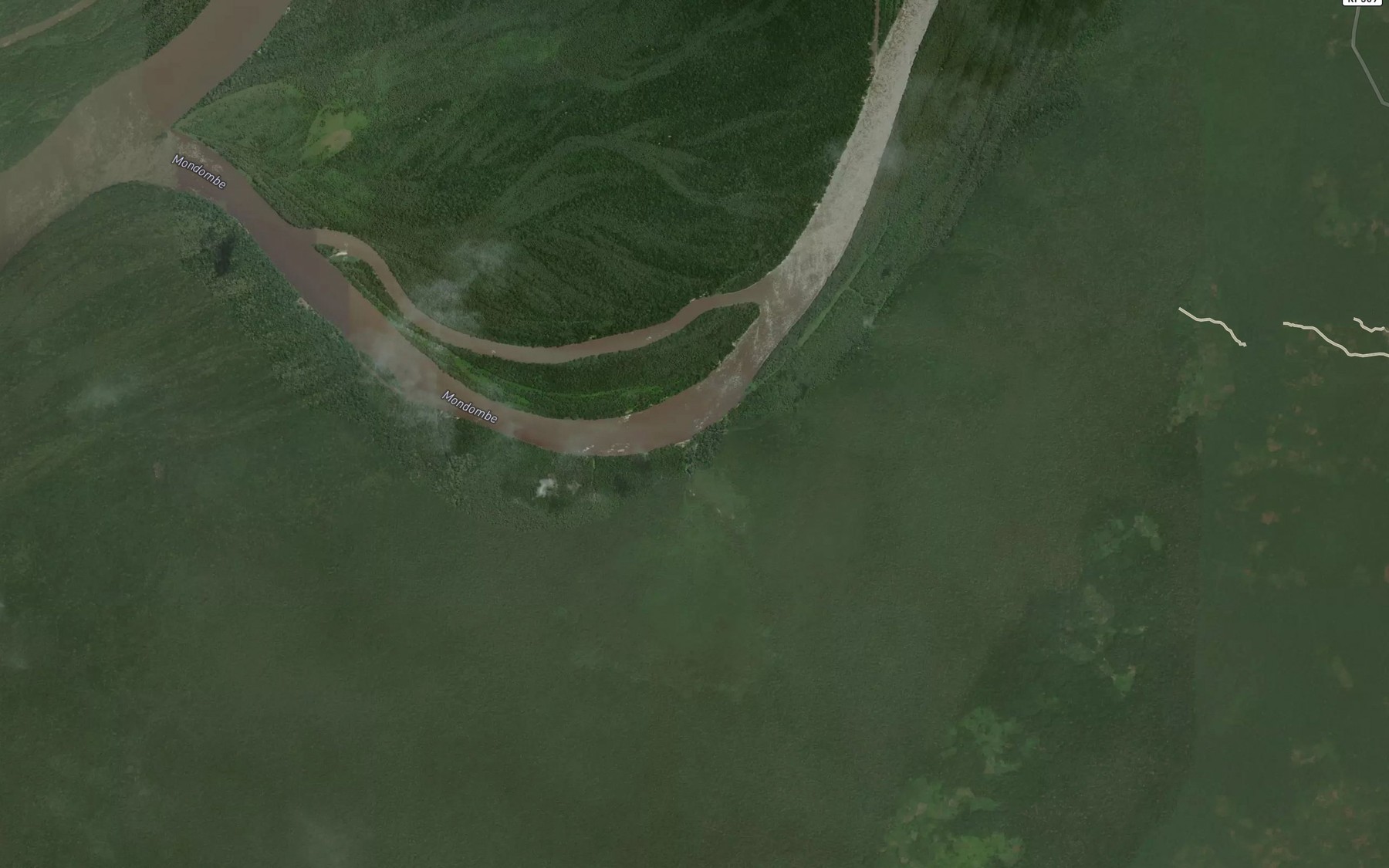 Satellite map of the Mondombe