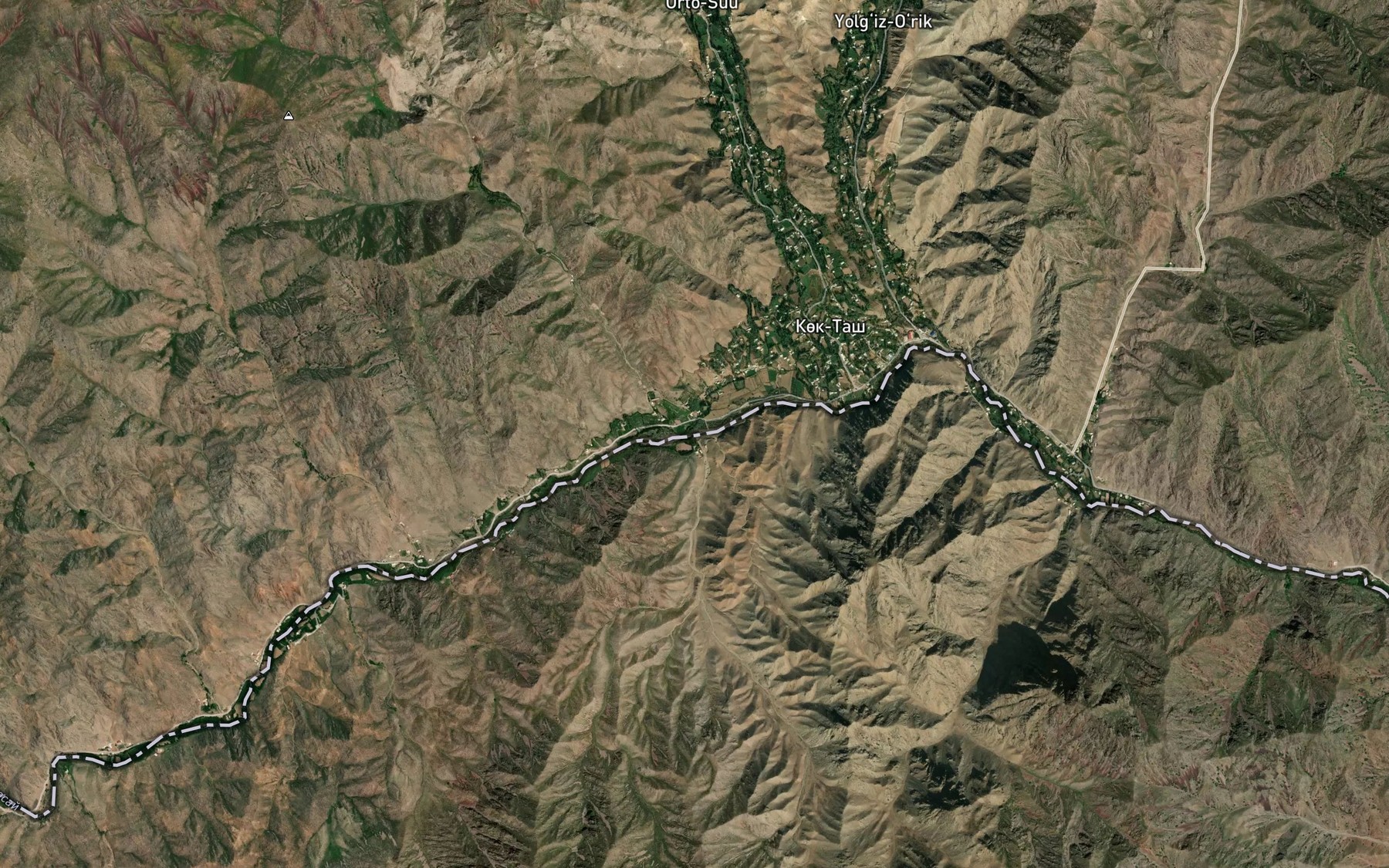 Satellite map of the Karasay