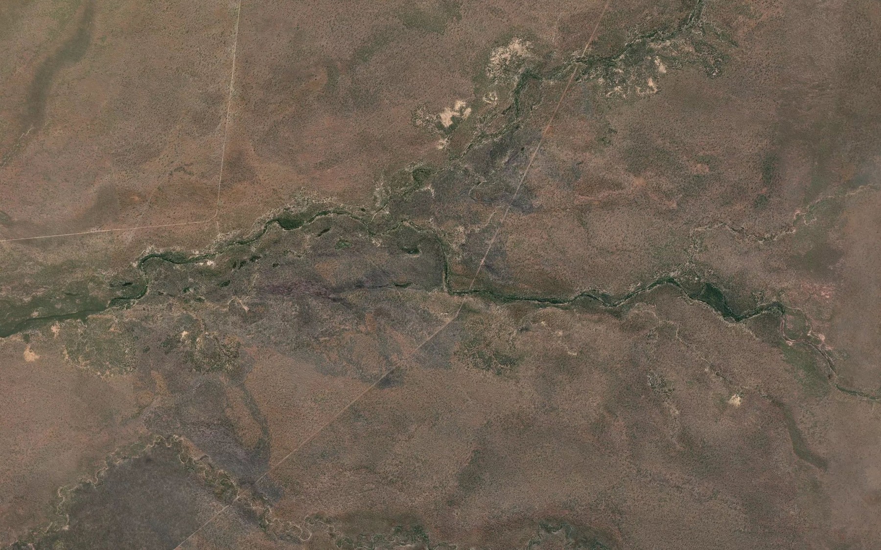 Satellite map of the Pelican Creek