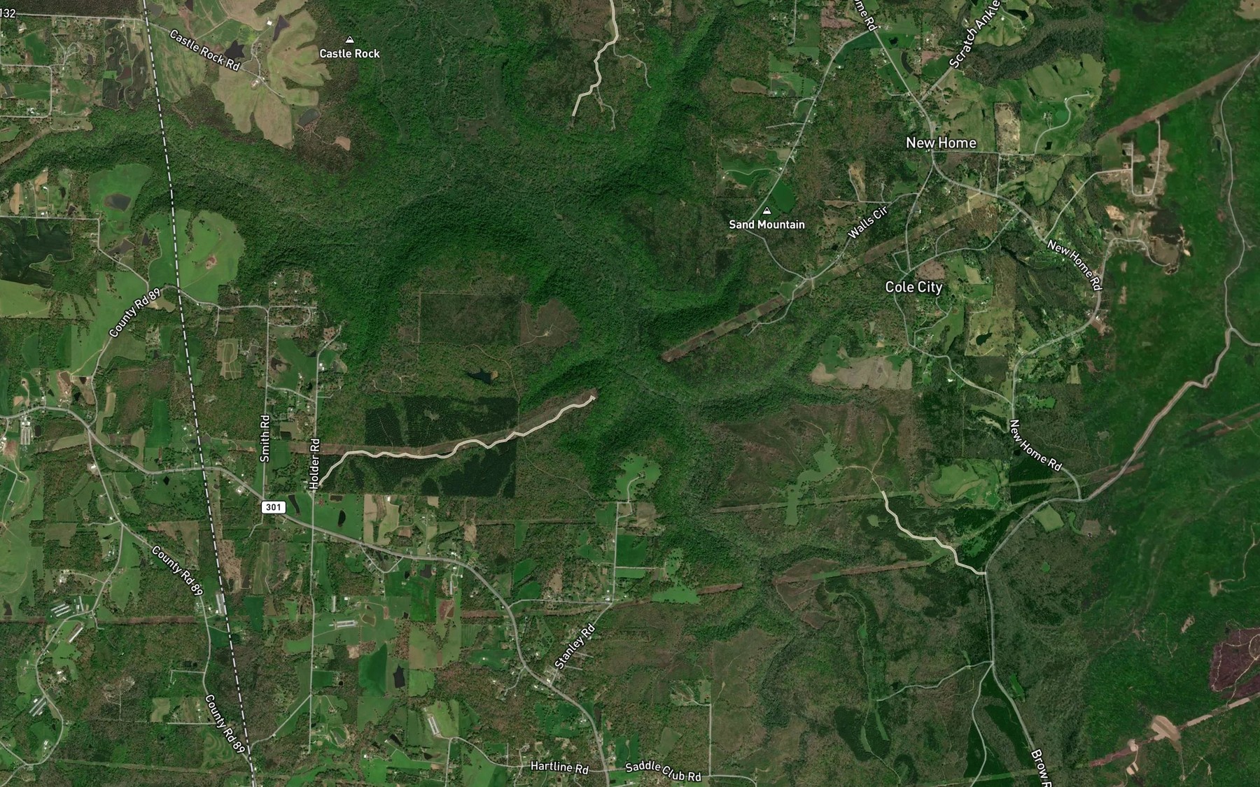 Satellite map of the Sulphur Springs Gulf