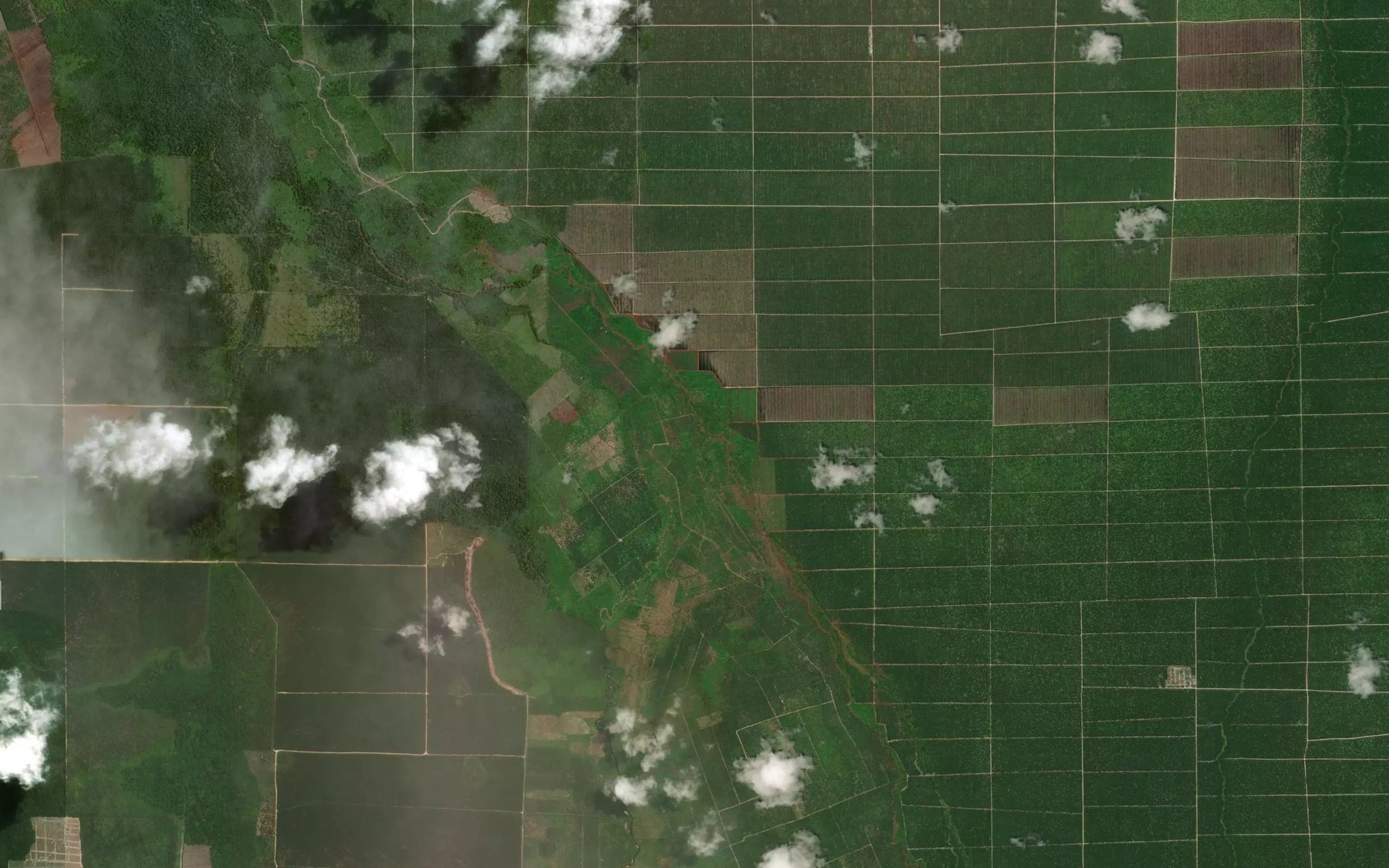 Satellite map of the Sungai Salimbaung