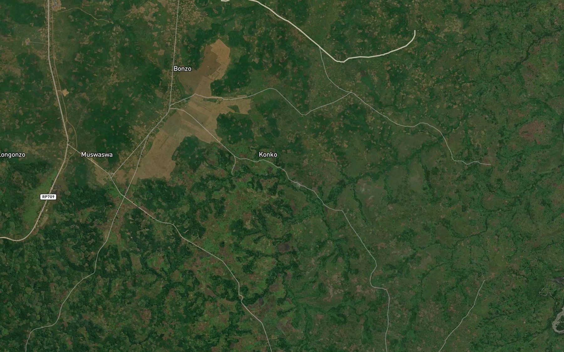 Satellite map of the Kabilundu