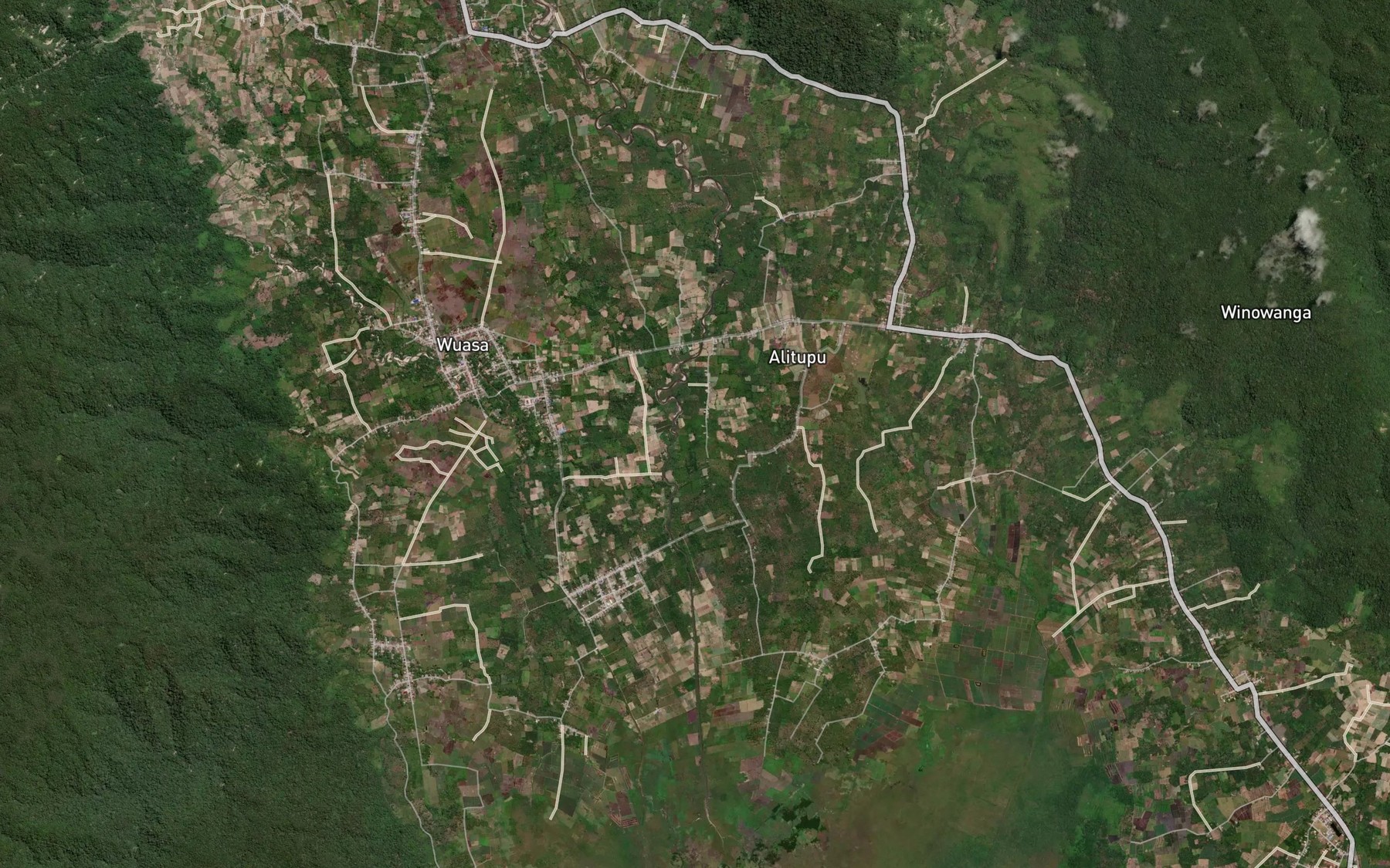 Satellite map of the Owai Kie
