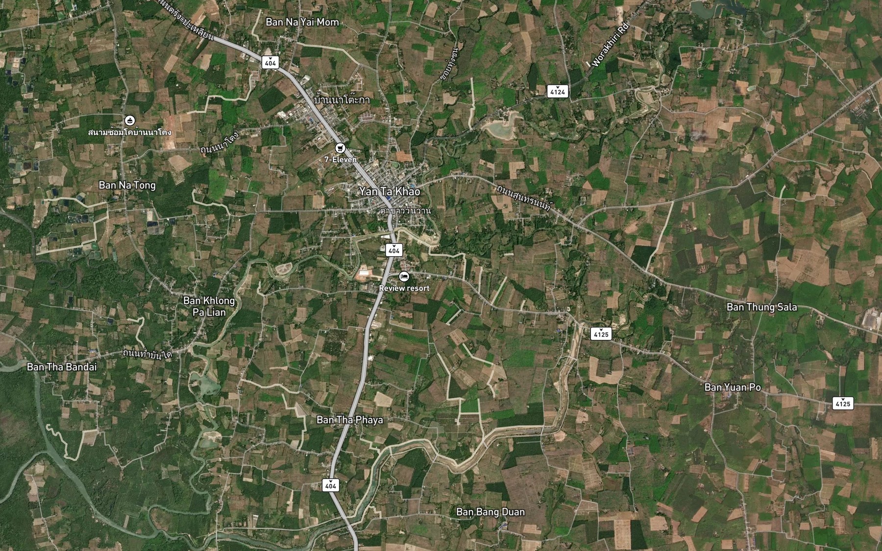 Satellite map of the Khlong Lam I Kun