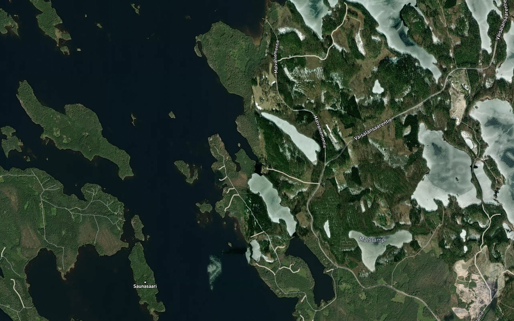 Satellite map of the Koirasalmi
