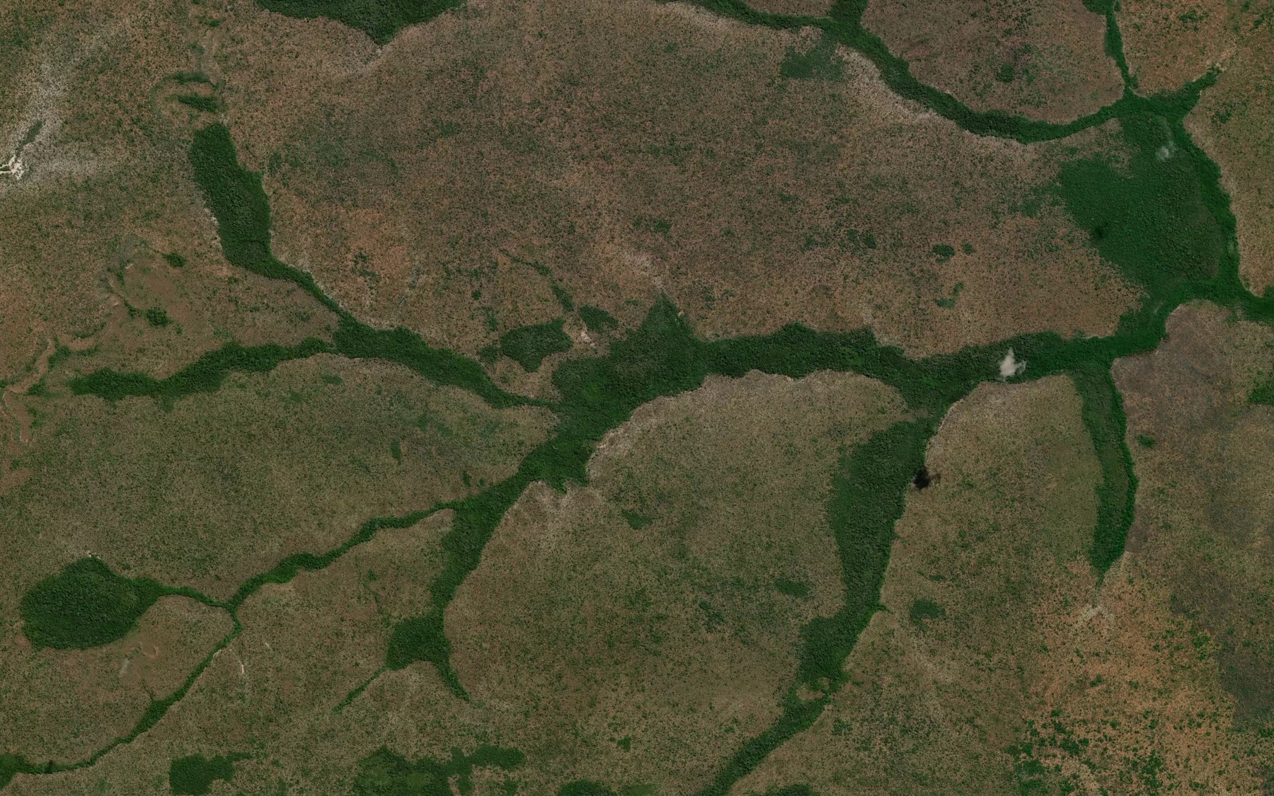 Satellite map of the Corrego Barro Branco