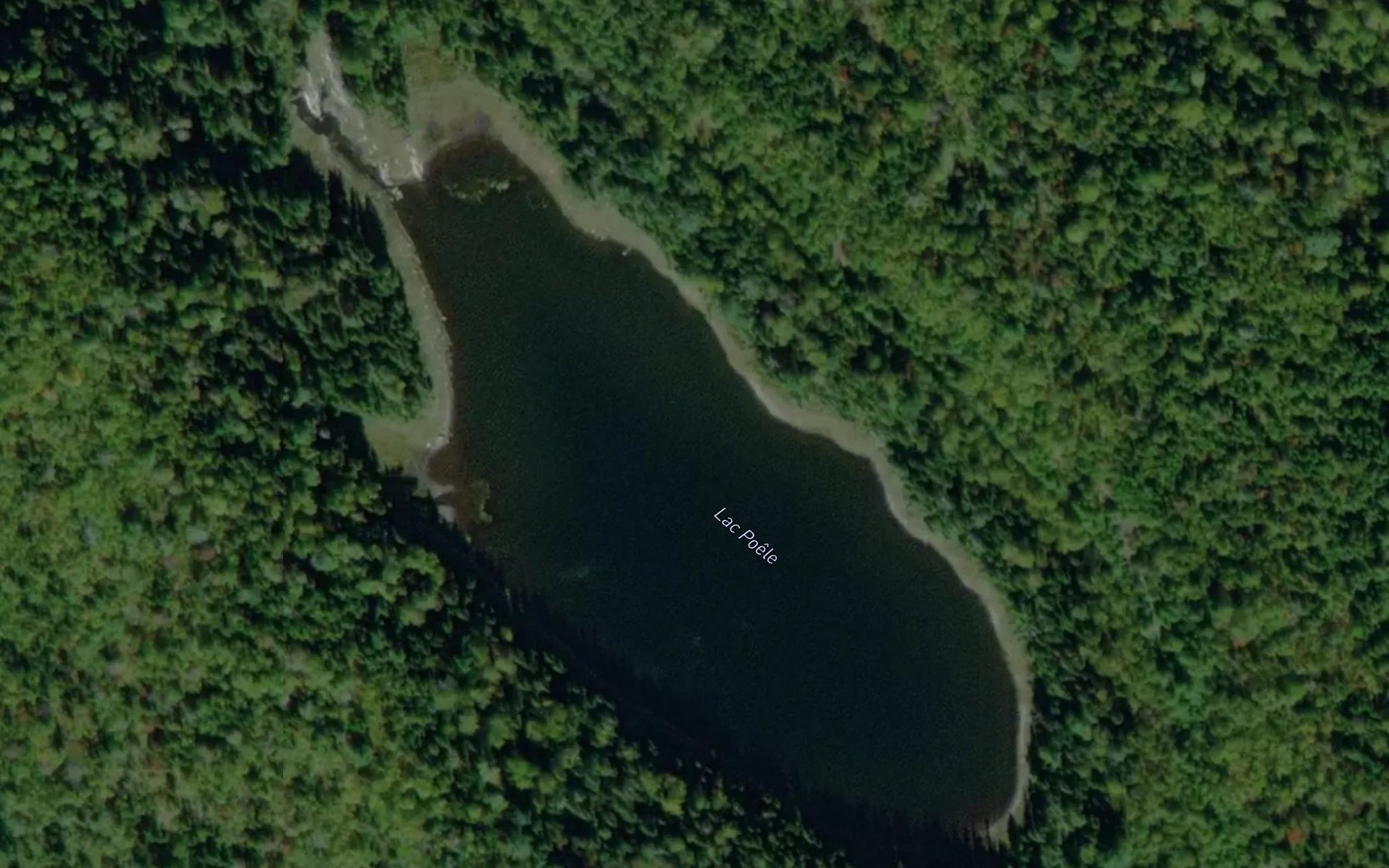 Satellite map of the Lac Poele