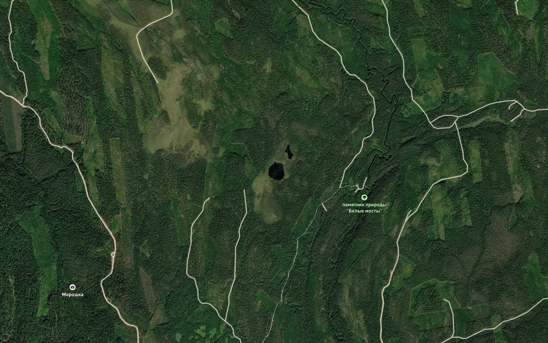 Satellite map of the Ozera Lyurinlammet