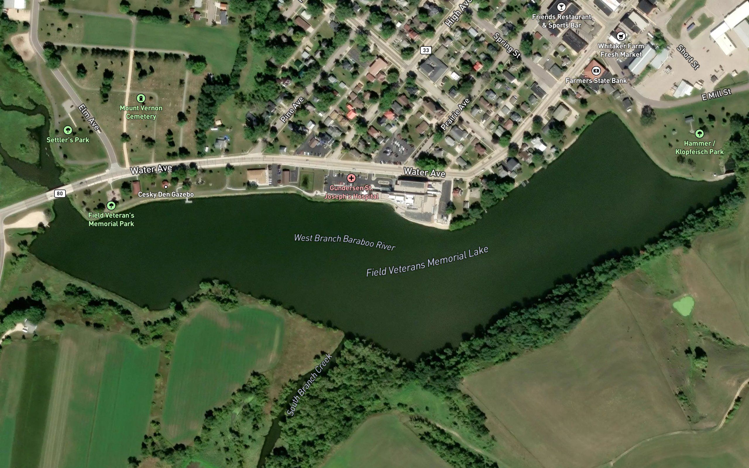 Field Veterans Memorial Lake