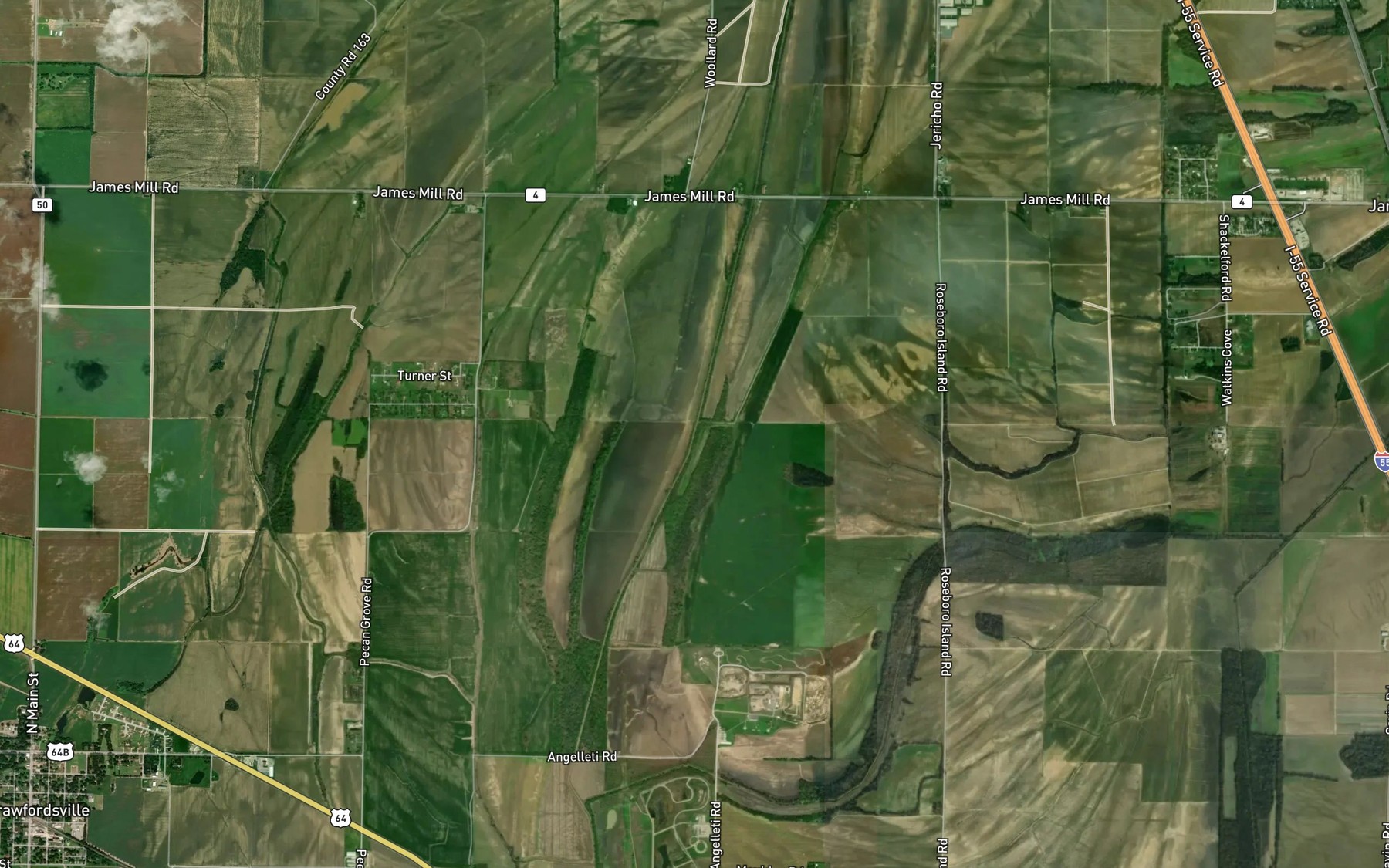 Satellite map of the Ditch Number 9