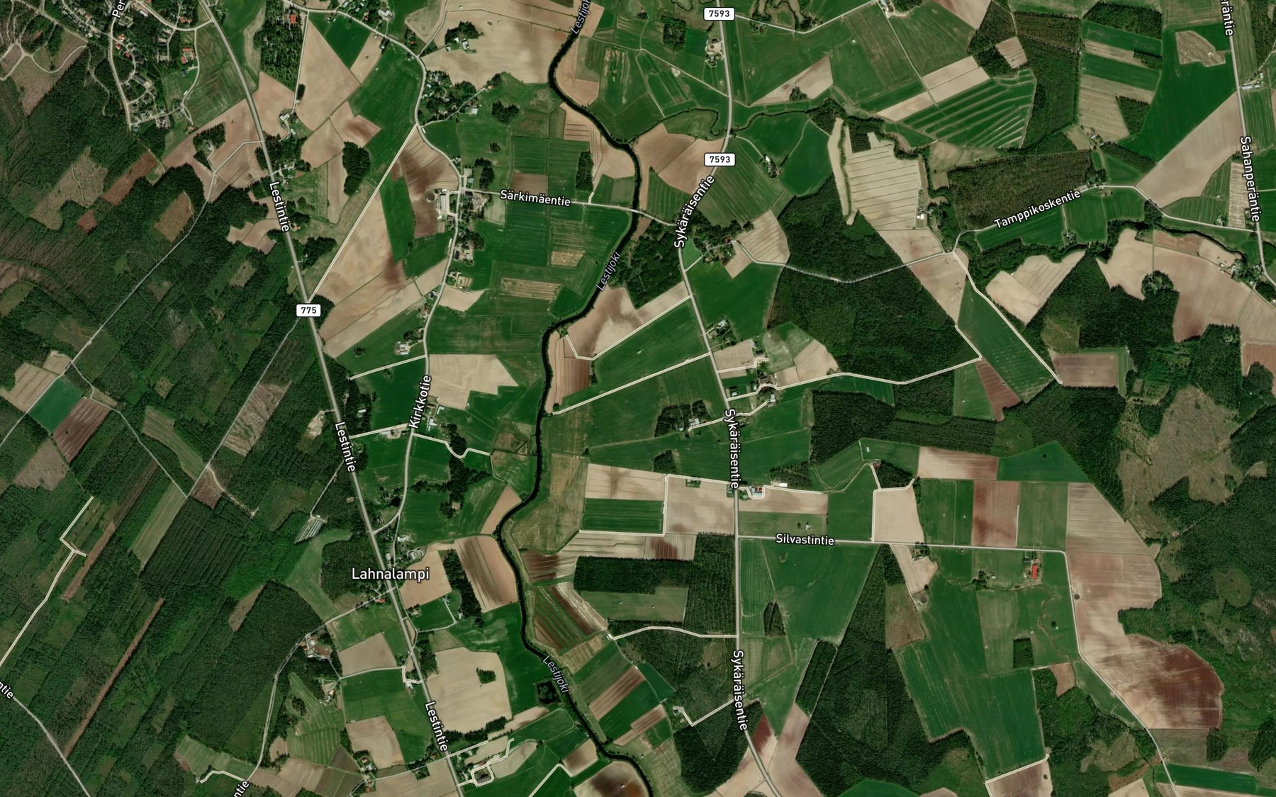 Satellite map of the Sarkoja