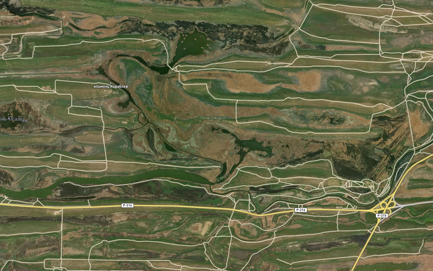 Satellite map of the Il'men' Krasnyy