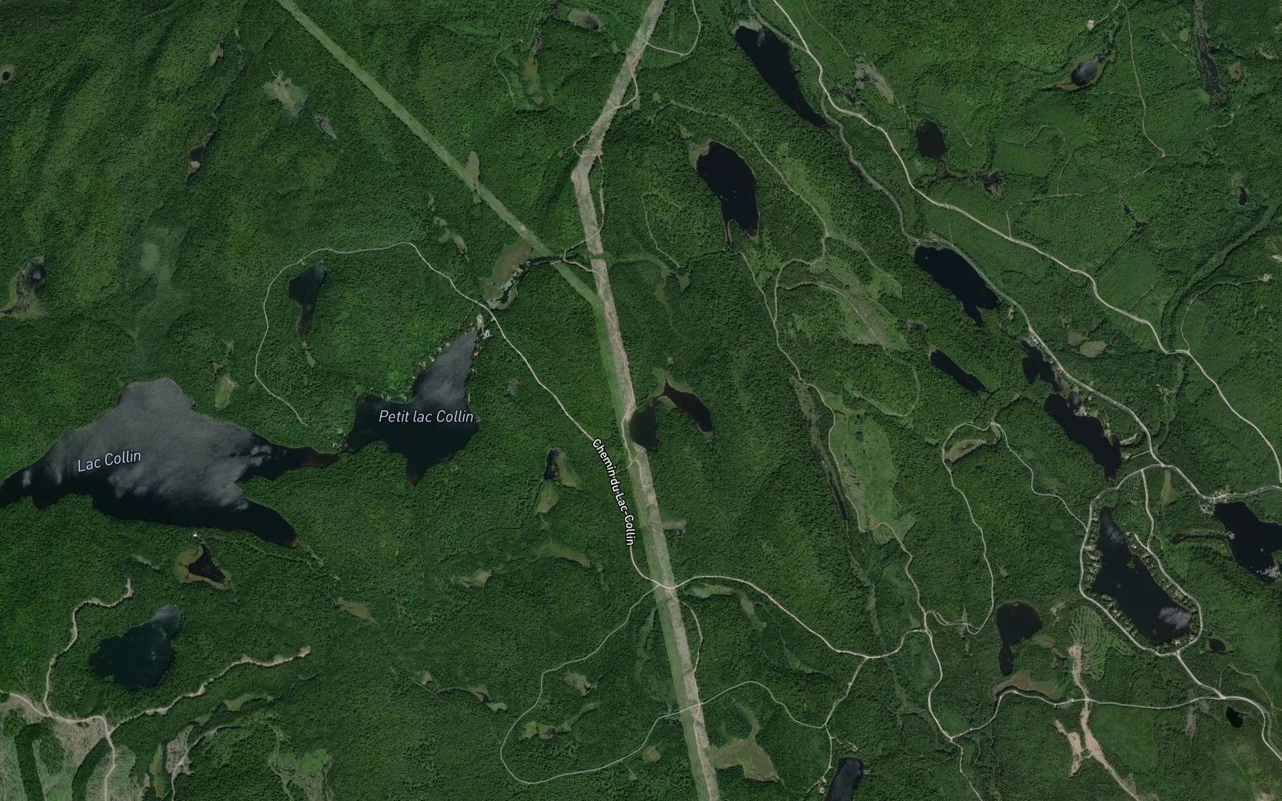 Satellite map of the Lac Marseille