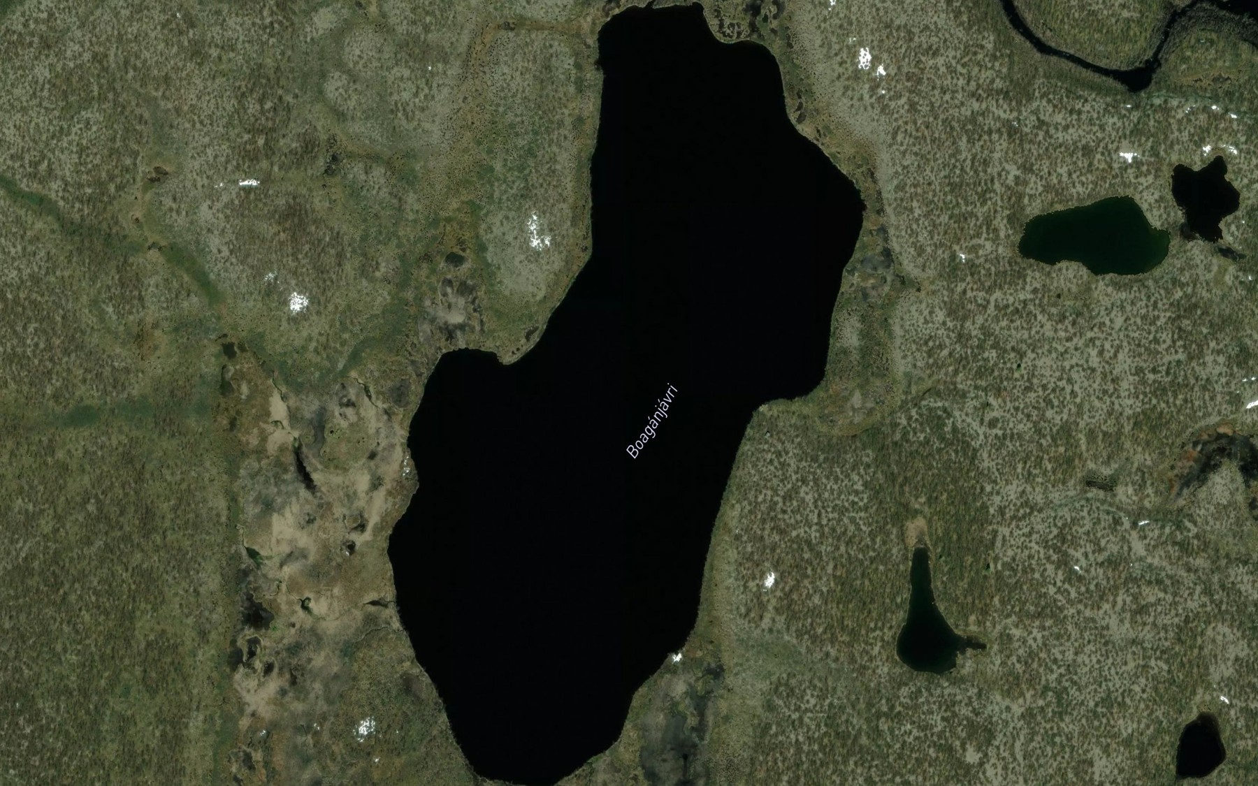 Satellite map of the Boaganjavri