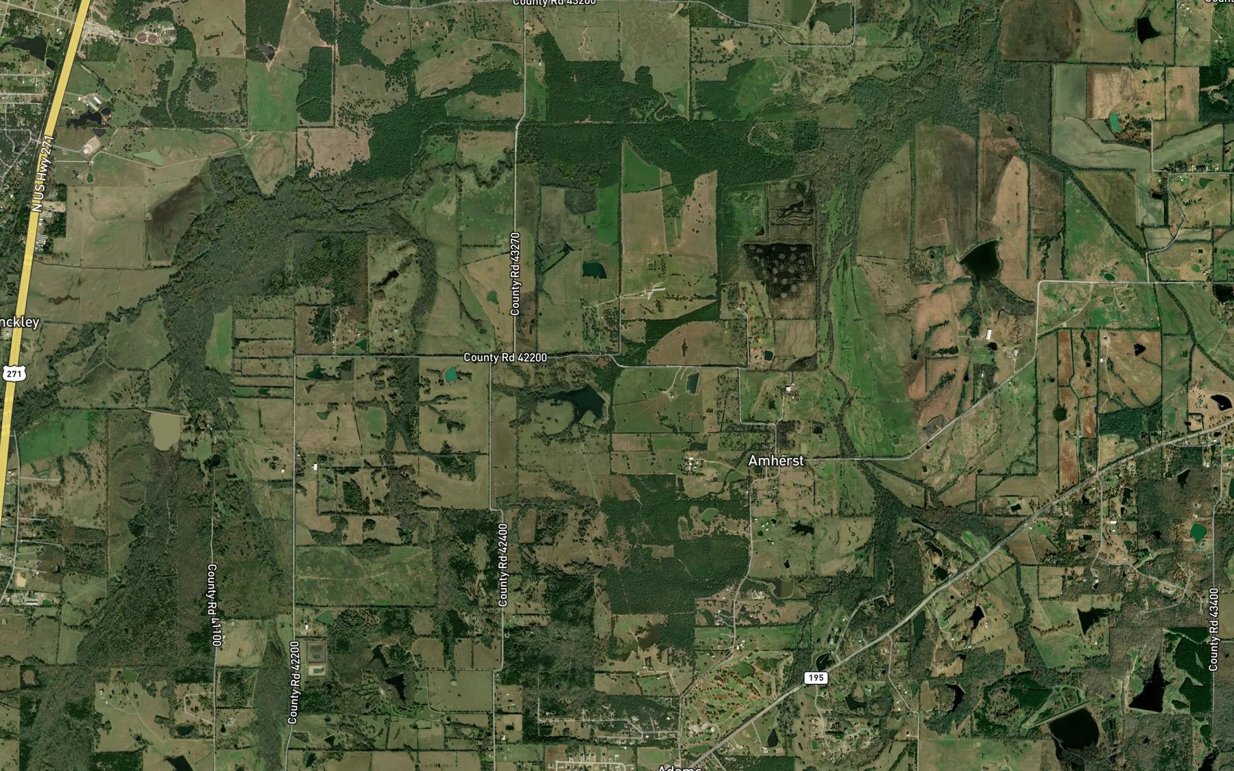 Satellite map of the Lewis Lake