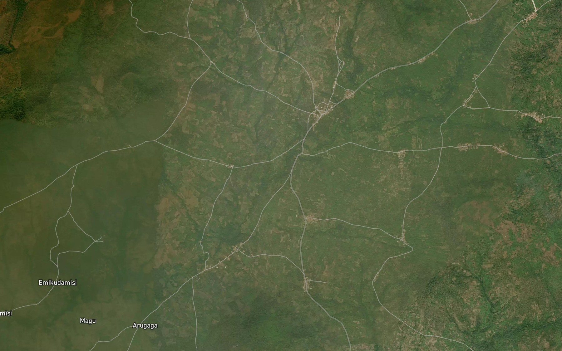 Satellite map of the Okpo River