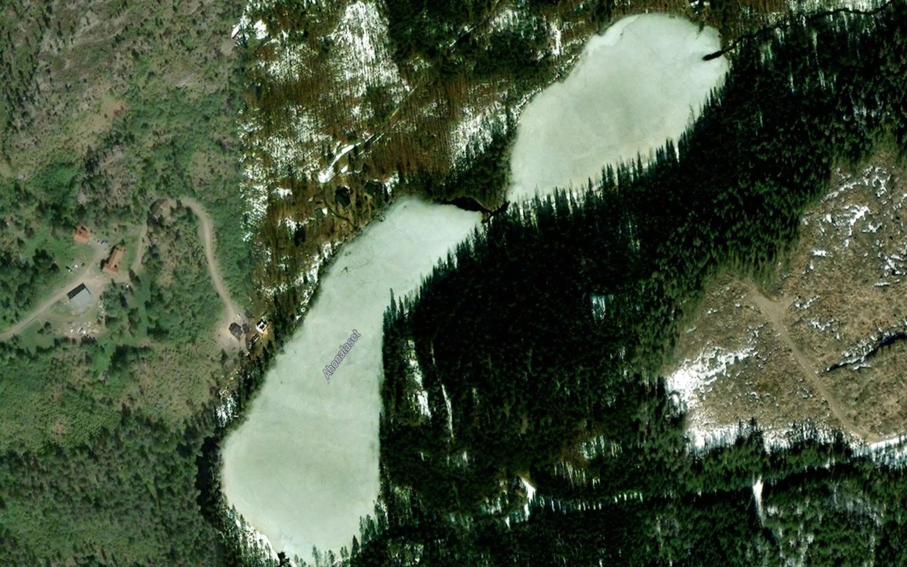 Satellite map of the Ahonalaset