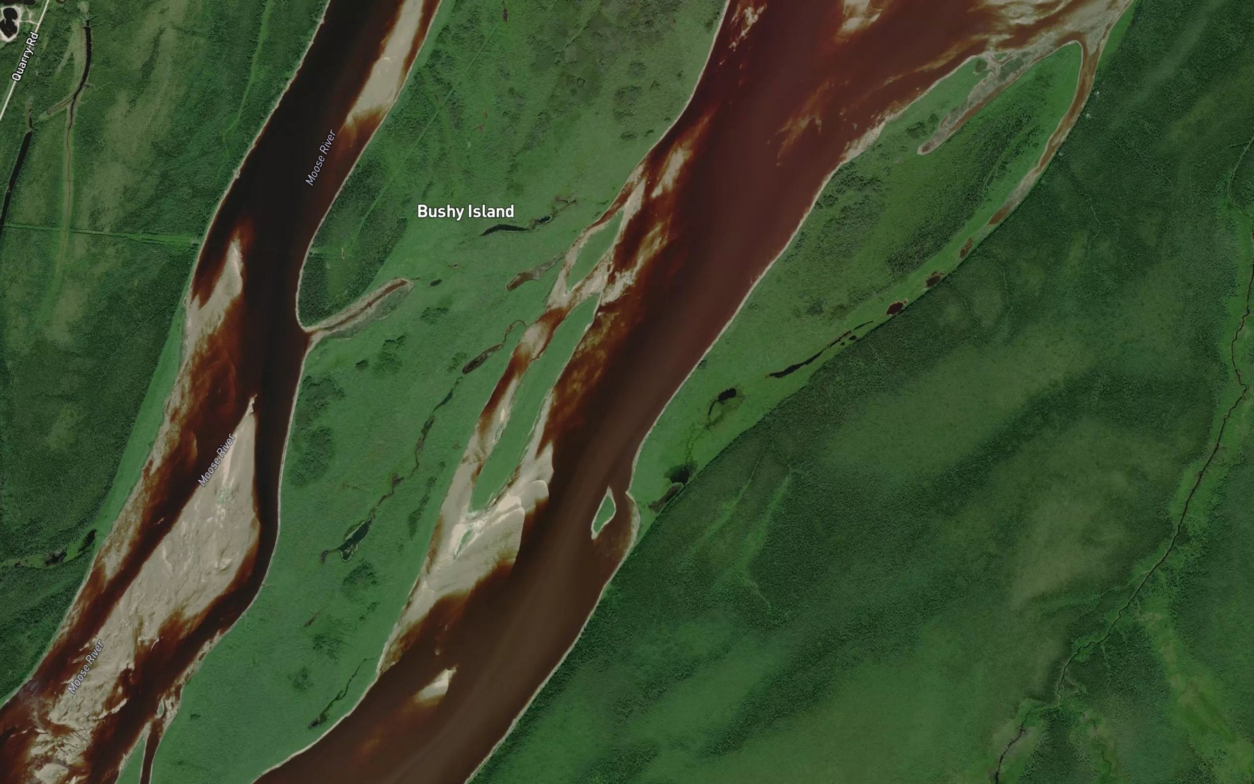 Satellite map of the Pakitahogan Bay