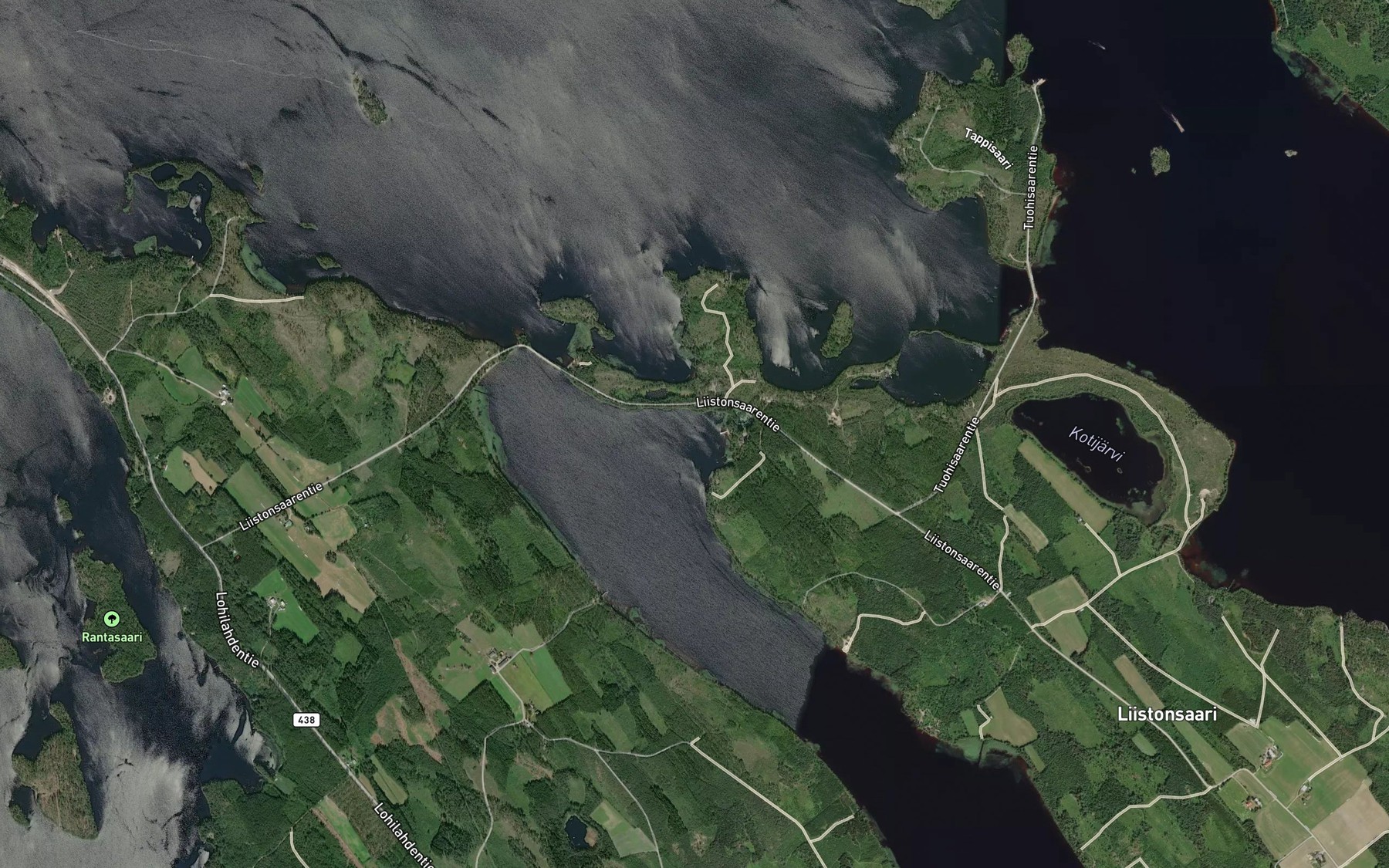 Satellite map of the Kortelahti
