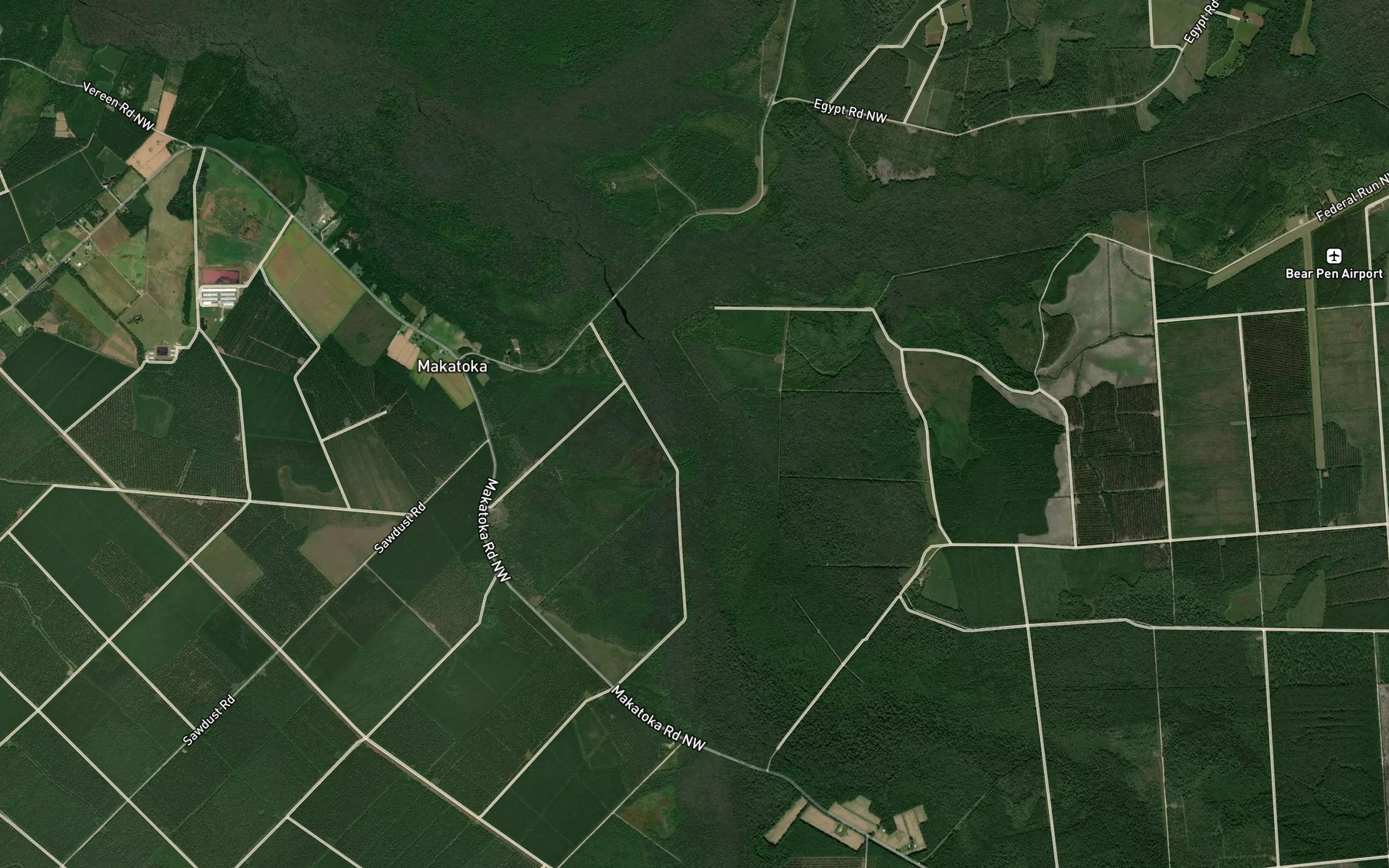 Satellite map of the Little Muddy Branch