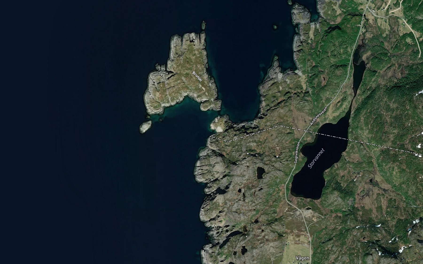 Satellite map of the Roaldvik