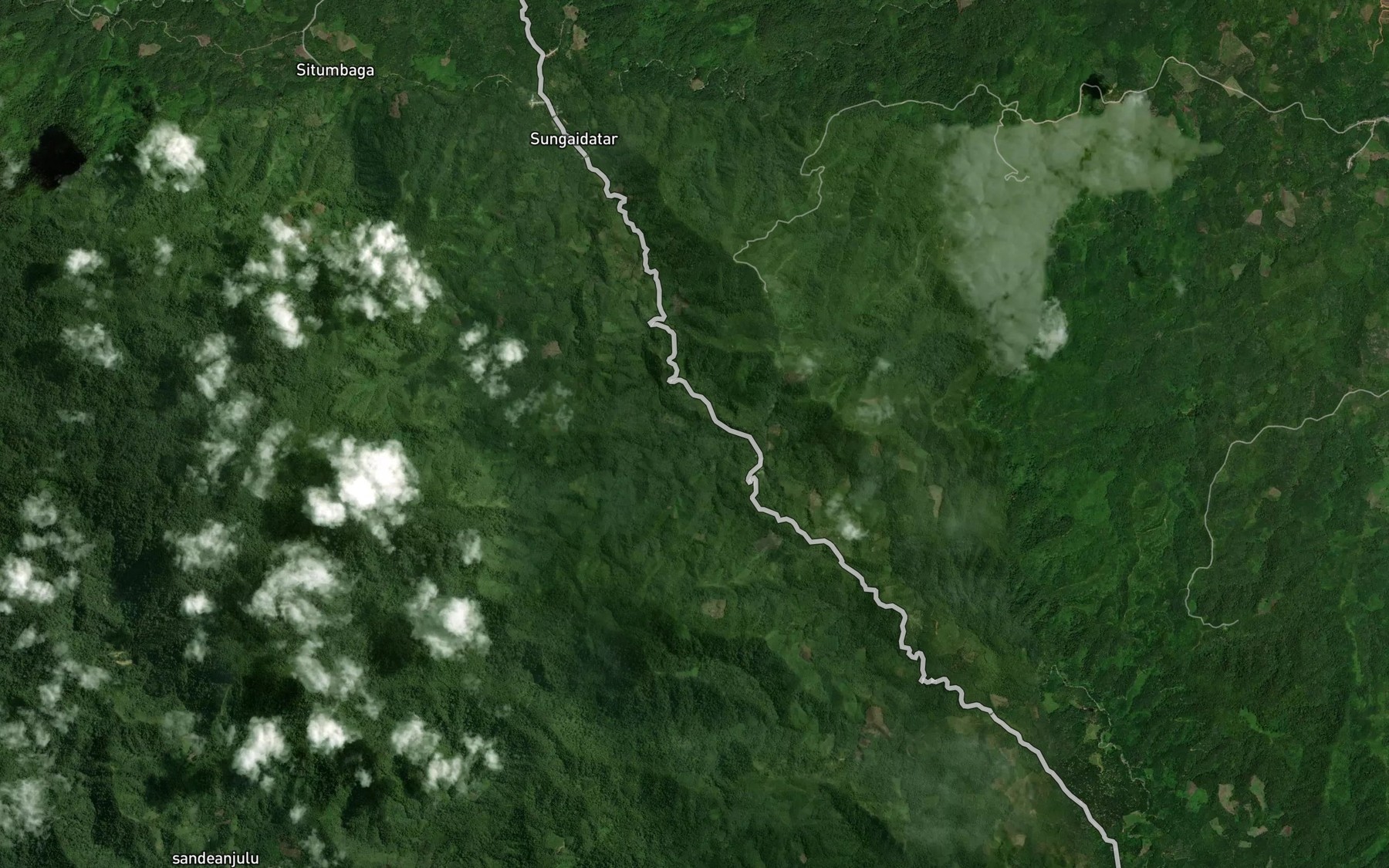 Satellite map of the Aek Salak