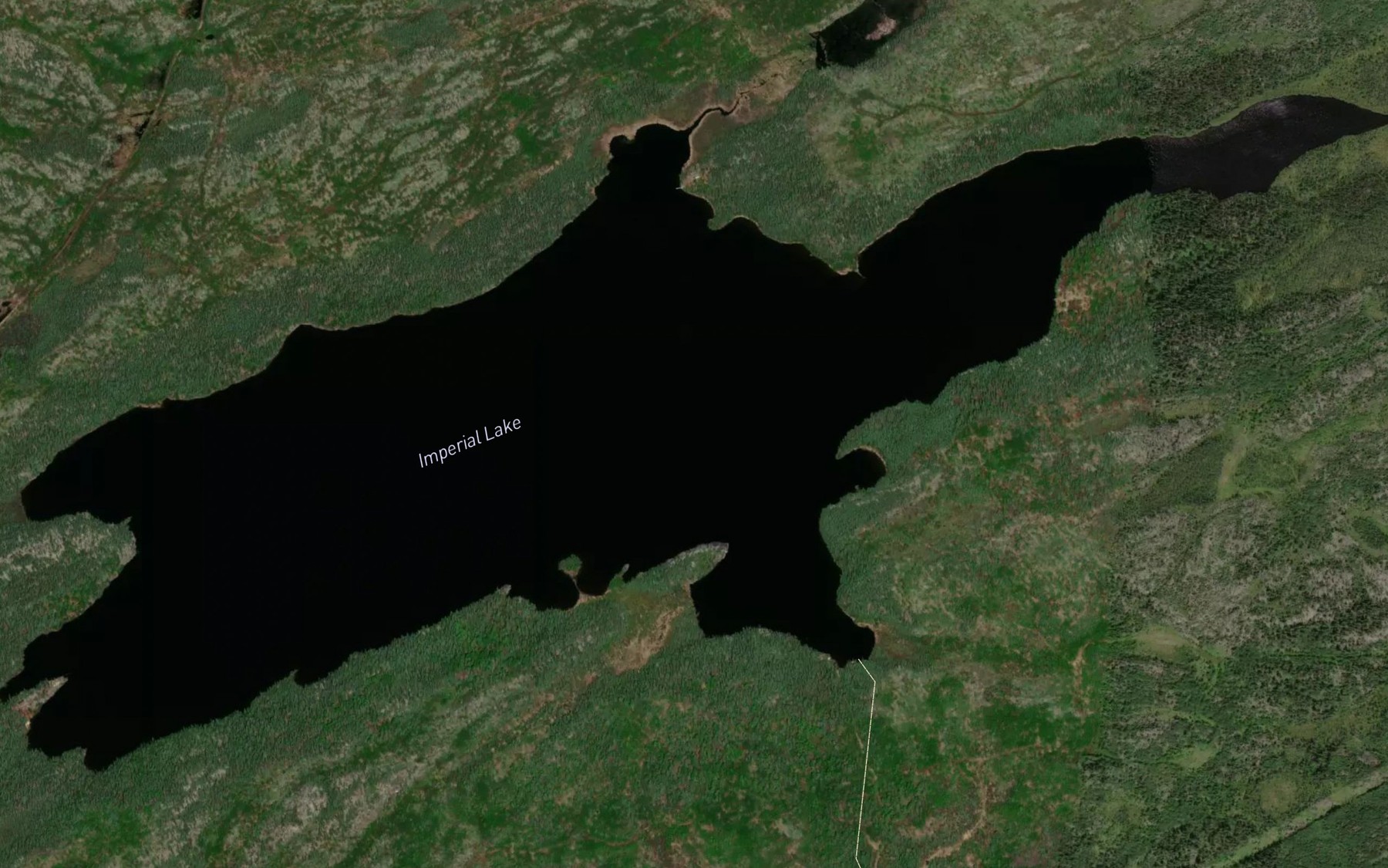 Satellite map of the Imperial Lake