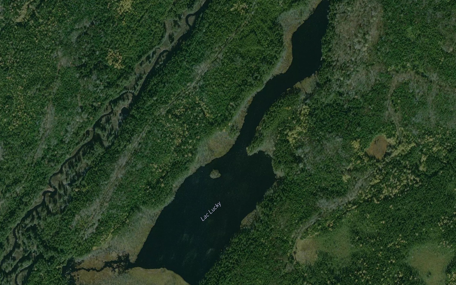 Satellite map of the Lac Lucky