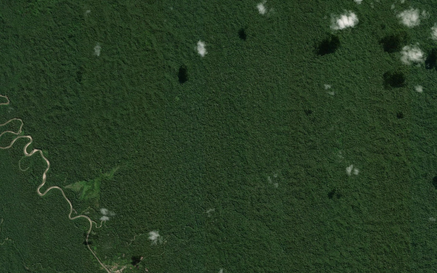 Satellite map of the Rio Pacaya