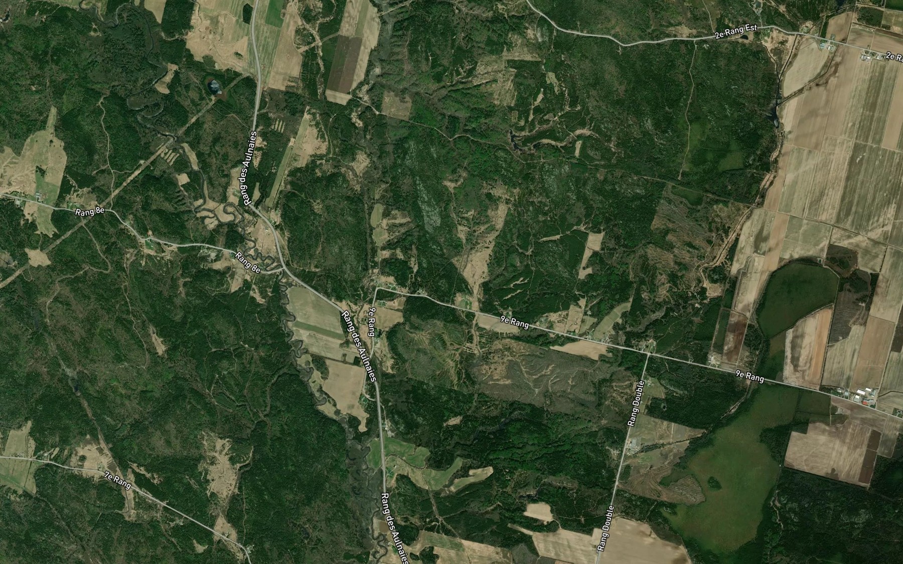 Satellite map of the Embranchement Bedard