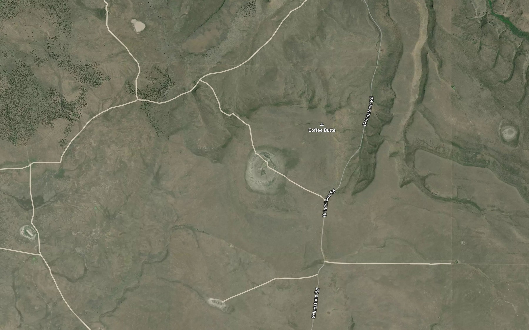 Satellite map of the Old Lakebed Waterhole