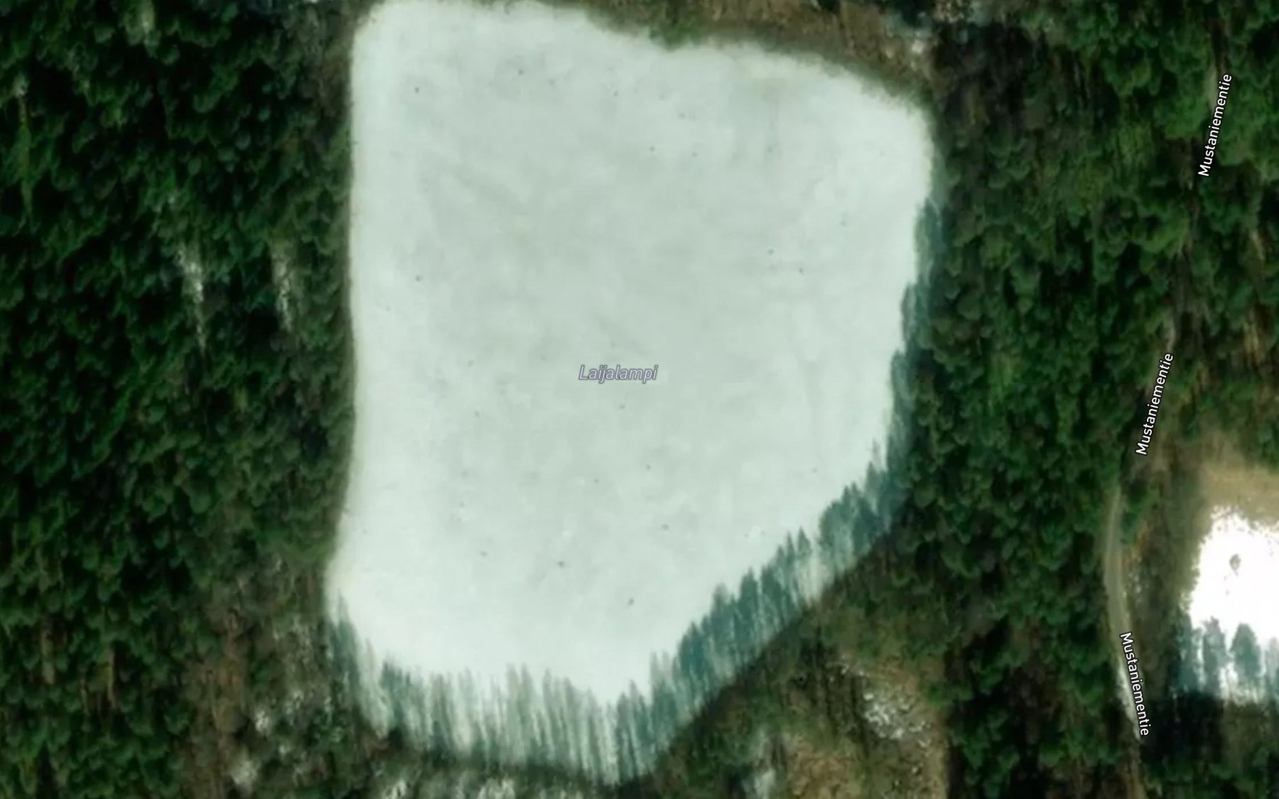 Satellite map of the Laijalampi