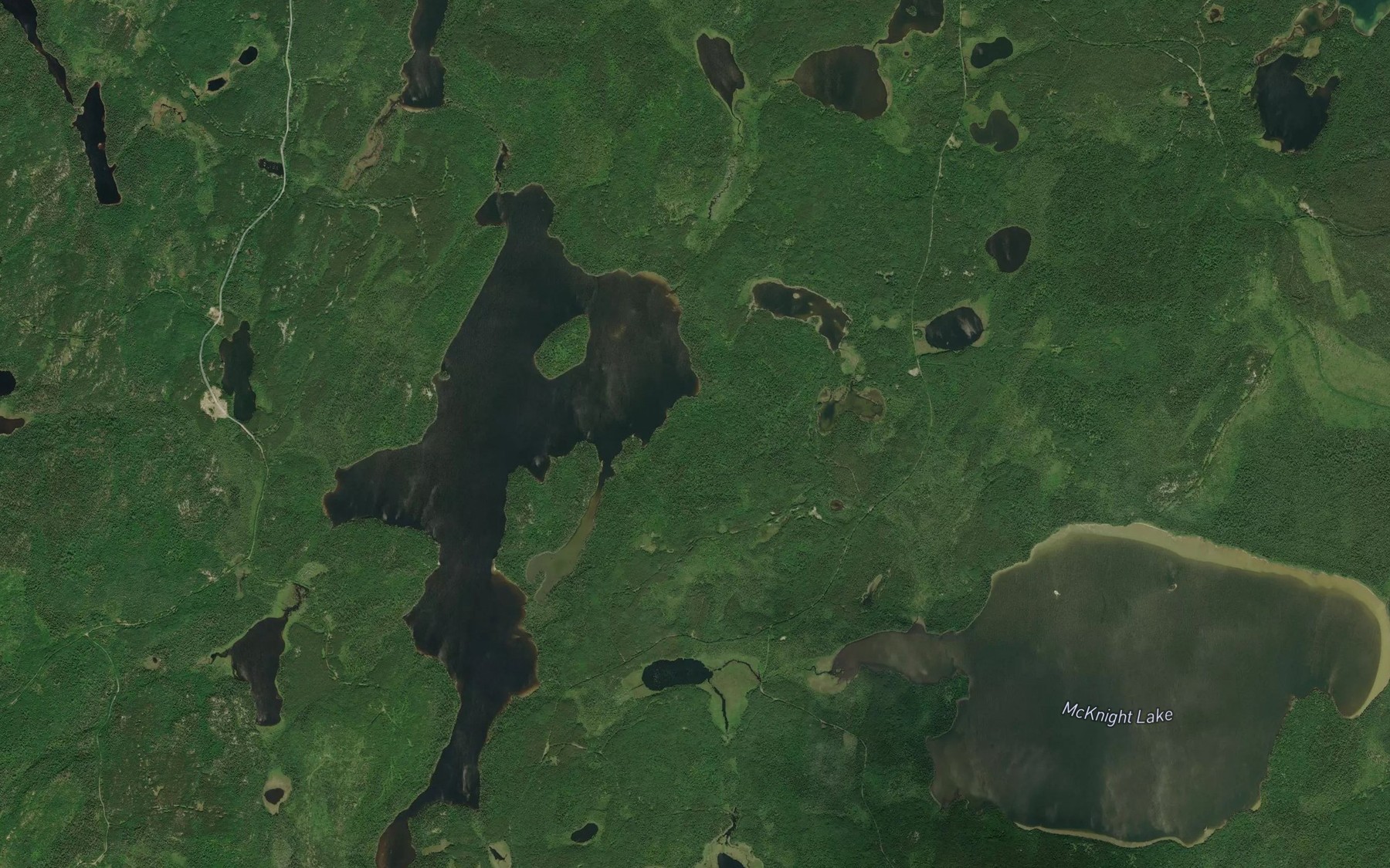 Satellite map of the Drape Creek