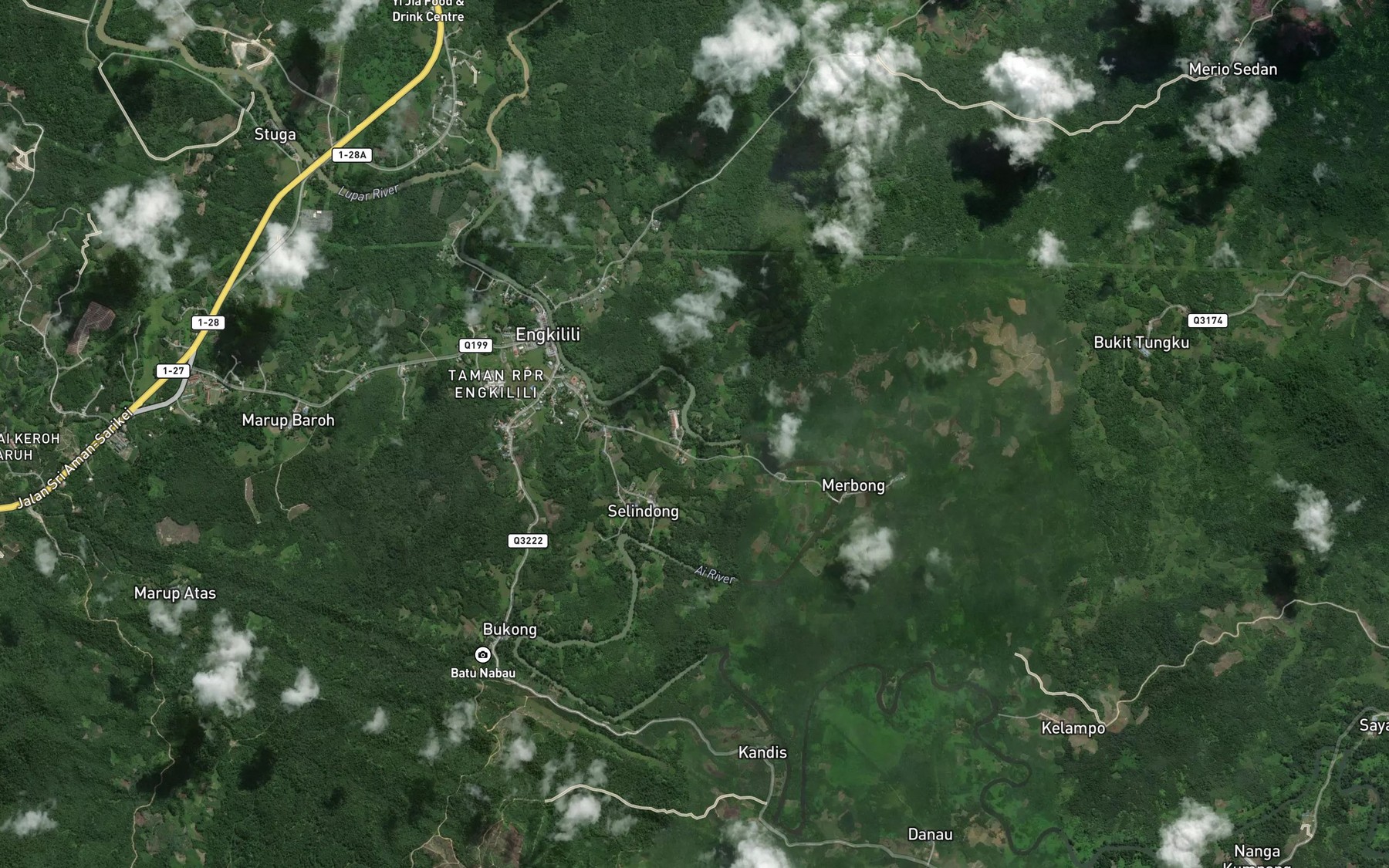 Satellite map of the Tanjung Ambong