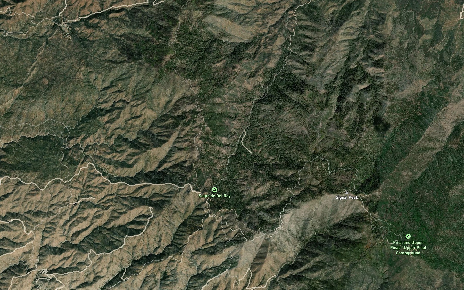 Satellite map of the Maverick Spring