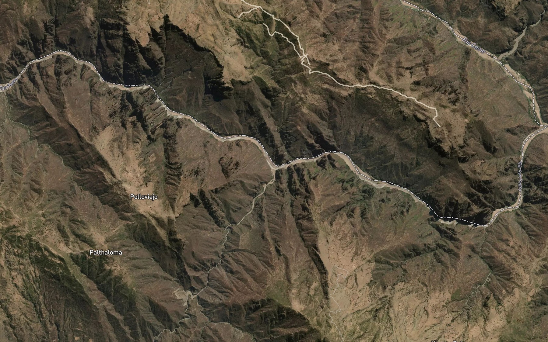 Satellite map of the Rio Exaltacion